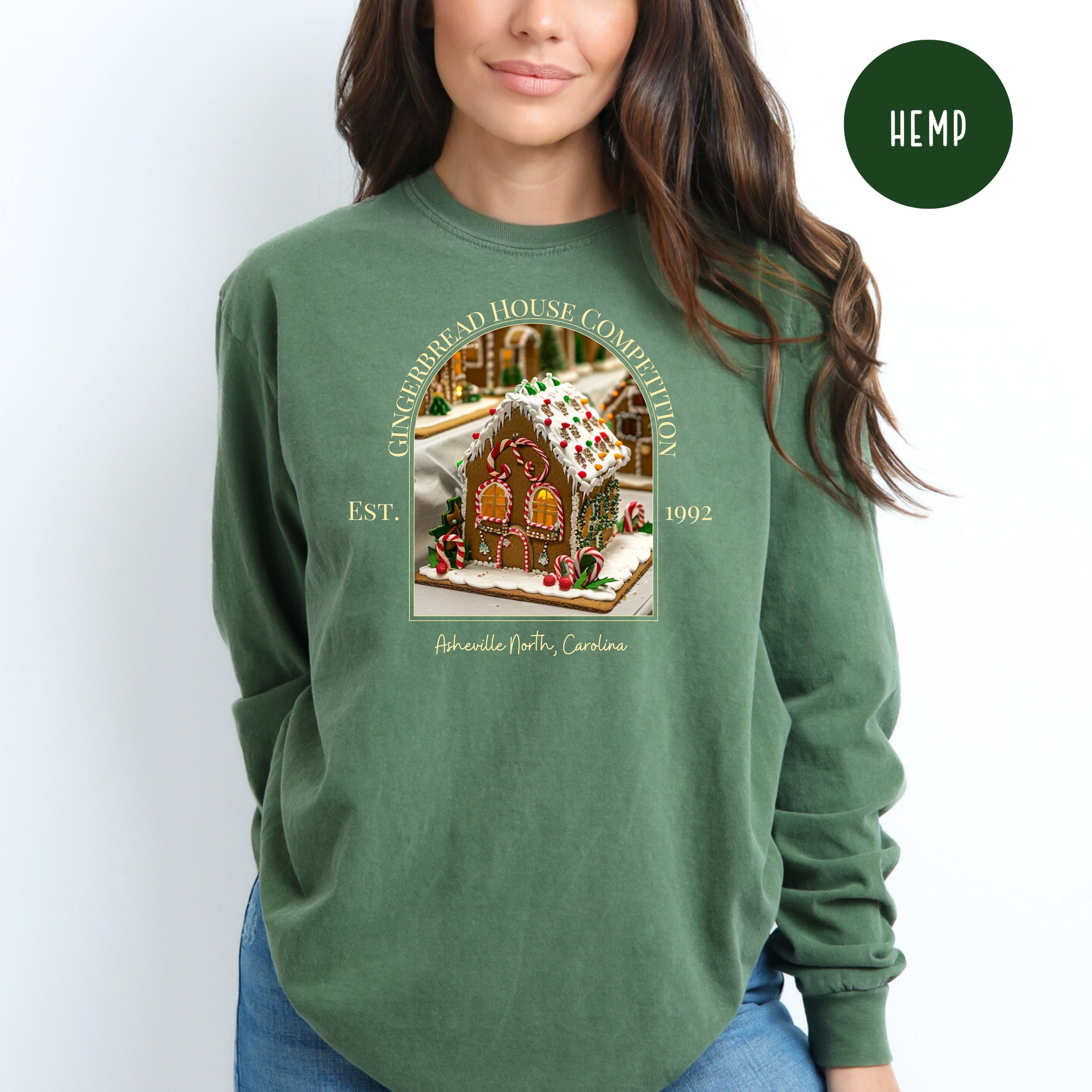 Asheville North Carolina Gingerbread House Competition Comfort Colors® Long Sleeve Tee
