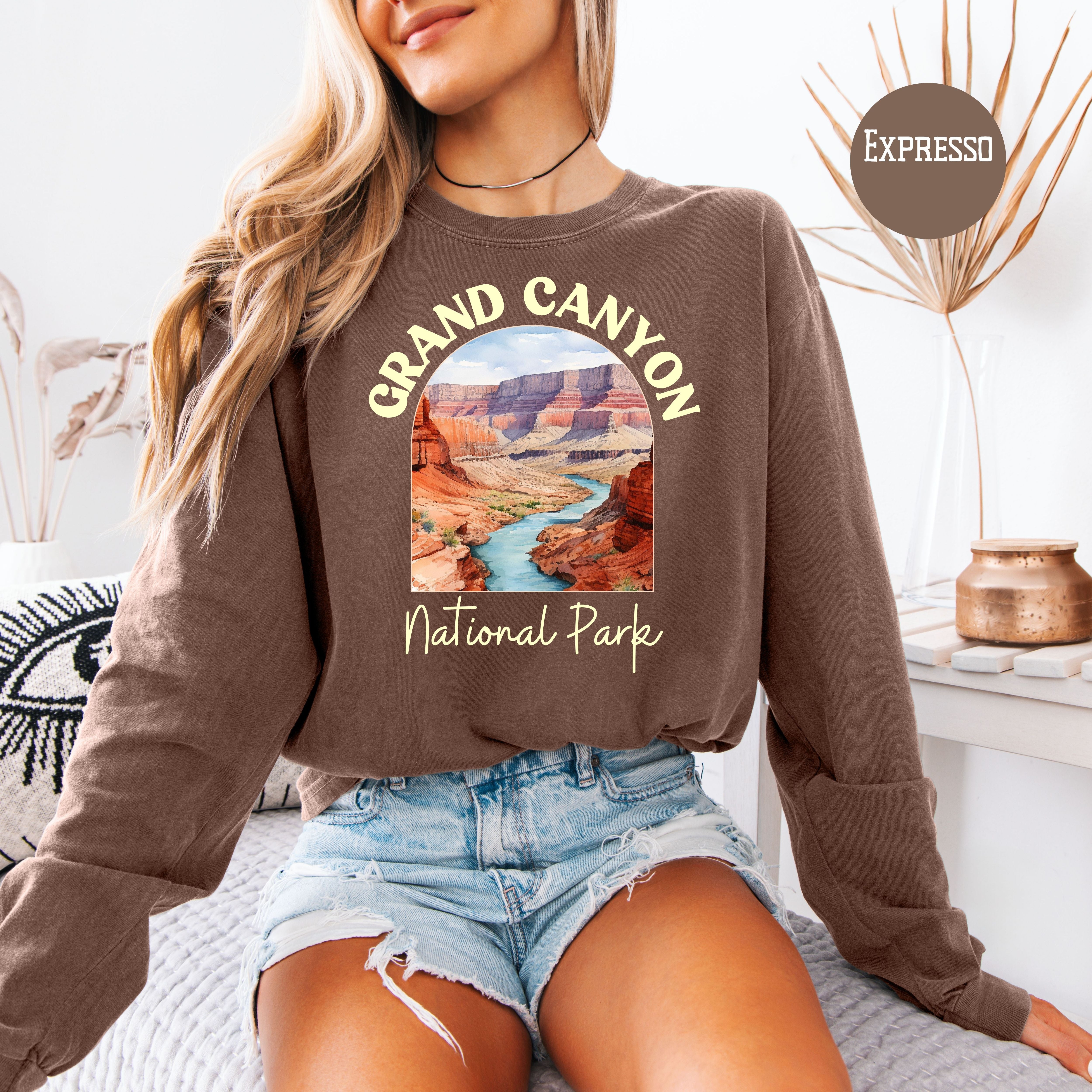 Grand Canyon National Park Arizona Long Sleeve Comfort Colors Shirt