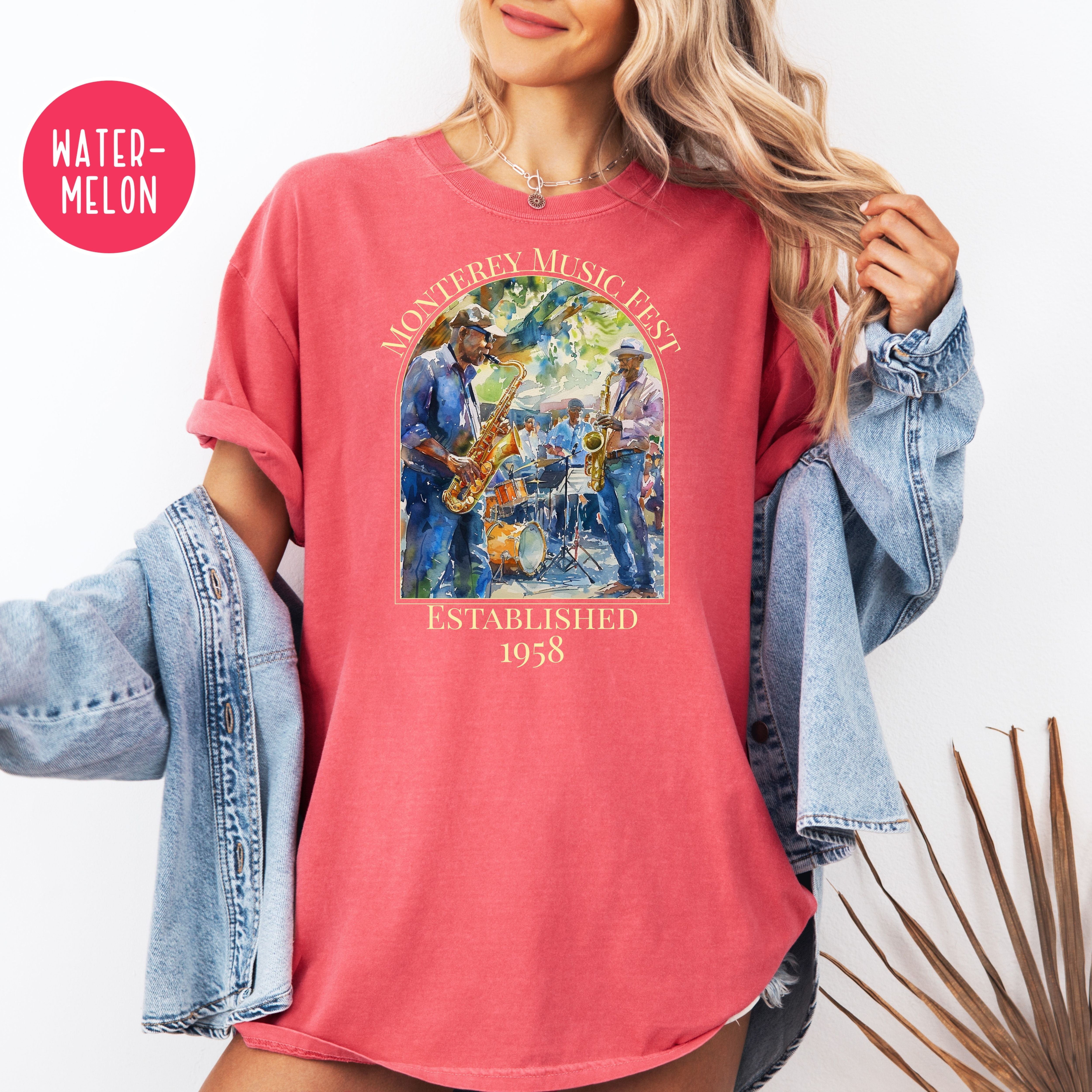 Monterey Music Festival Unisex Comfort Colors T-Shirt, Music Lover Gift, Monterey Vacation Gift Shirt, California Travel Shirt