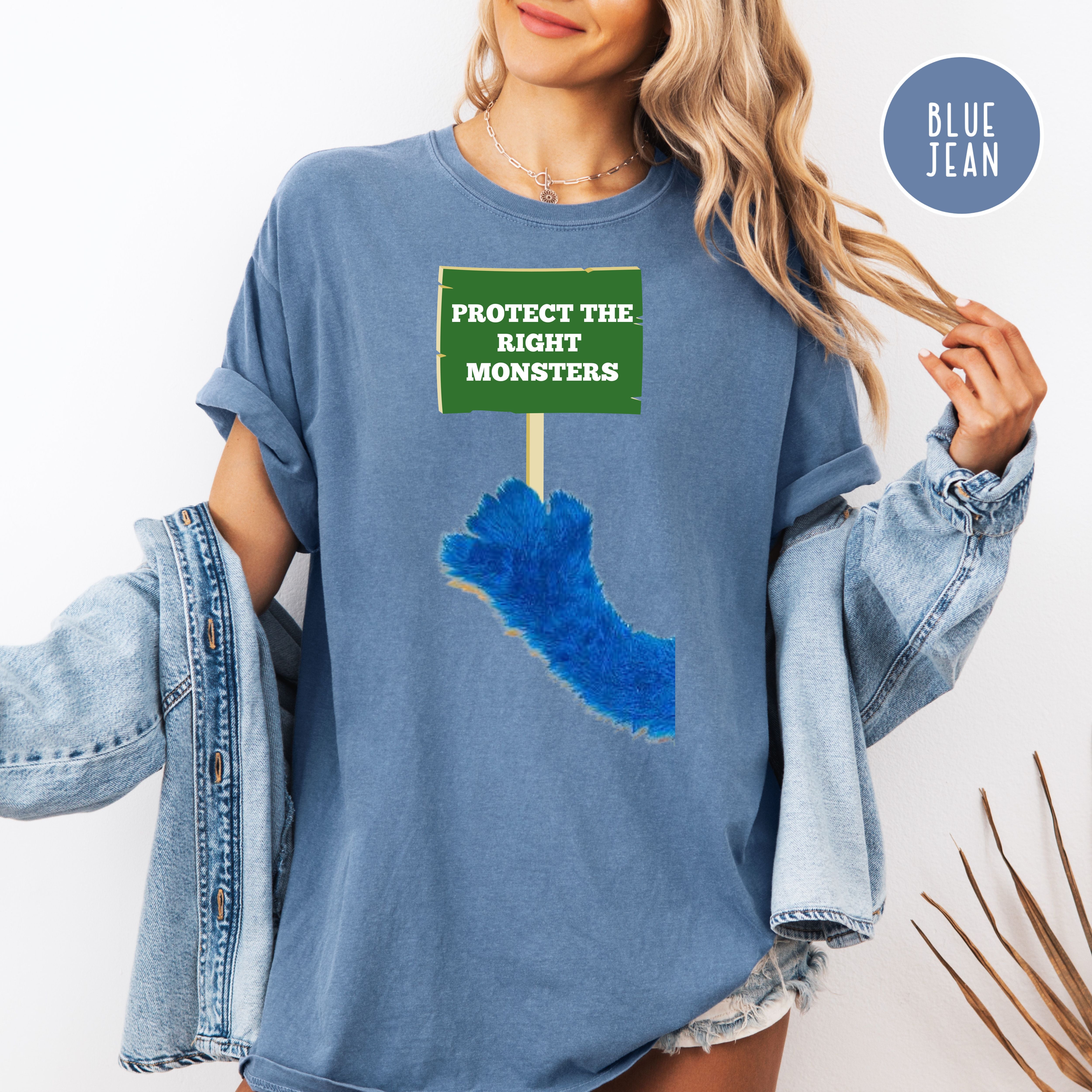 Protect The Right Monsters Comfort Colors Save PBS Protest Shirt