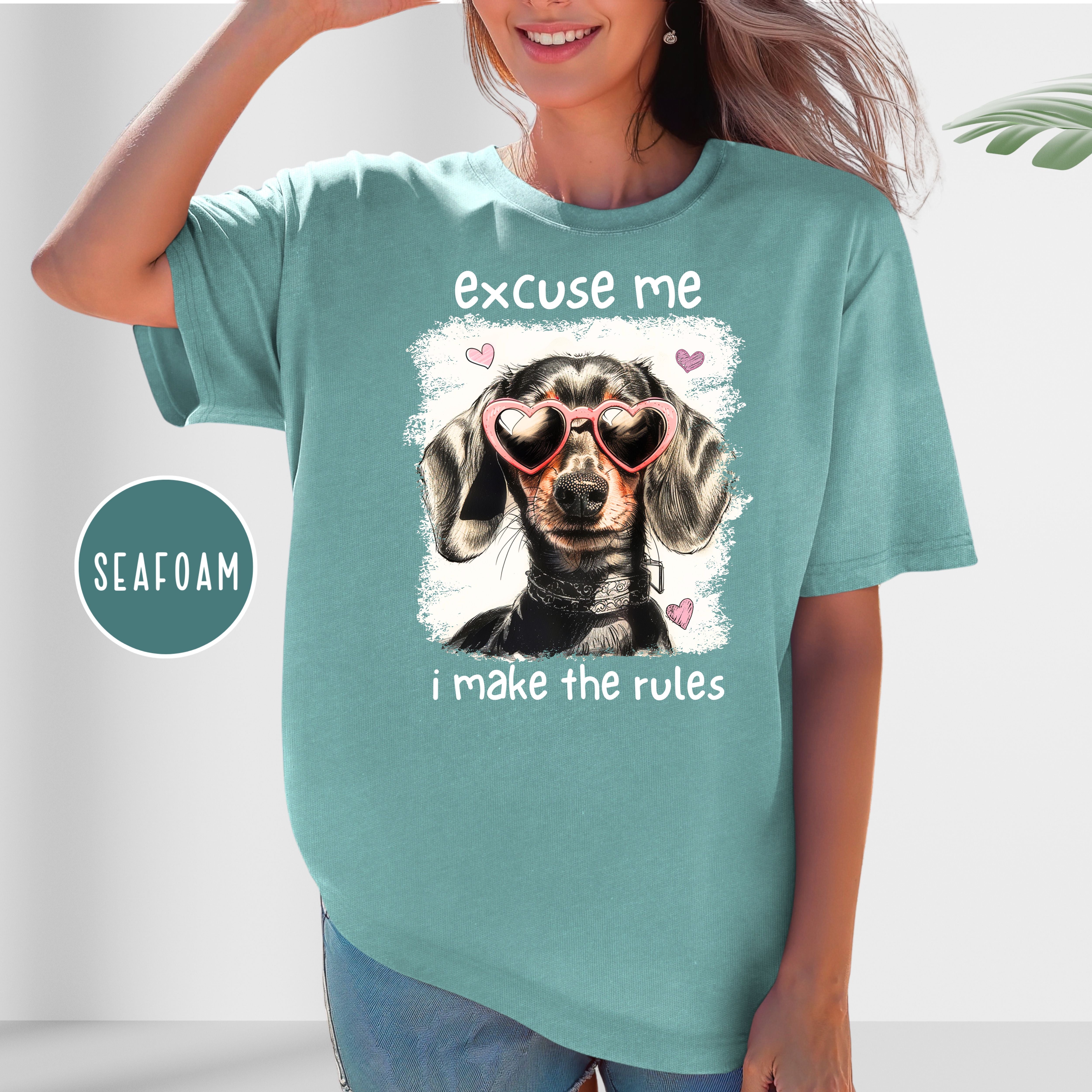 Funny Dog Lover Comfort Colors T-Shirt, Oldest Child Humor, Dog Mom Gift Shirt, Dachshund Lover Tee, Doxie Lover, Sausage Dog Funny Shirt