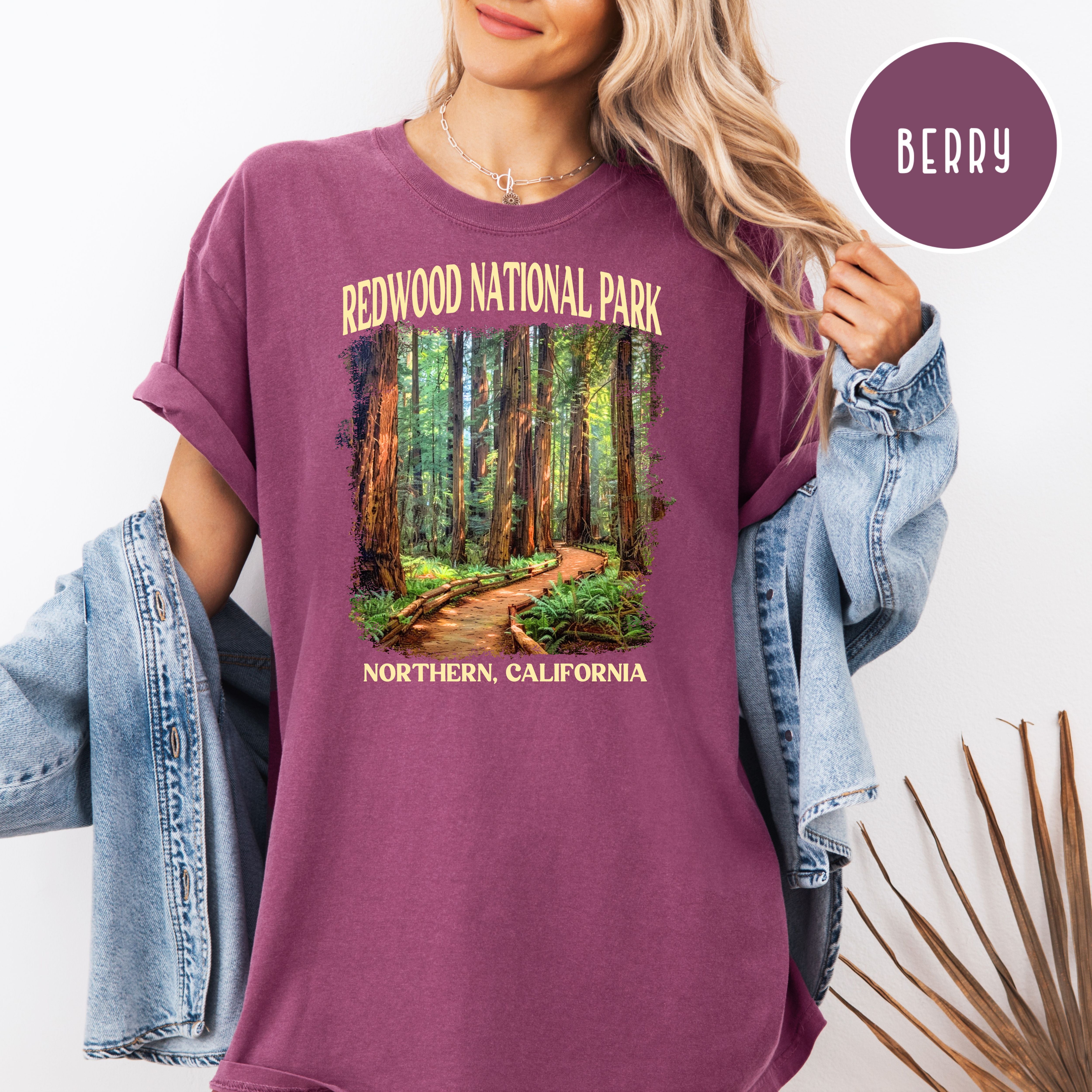 Redwood National Park Comfort Colors California Vacation Gift T-Shirt
