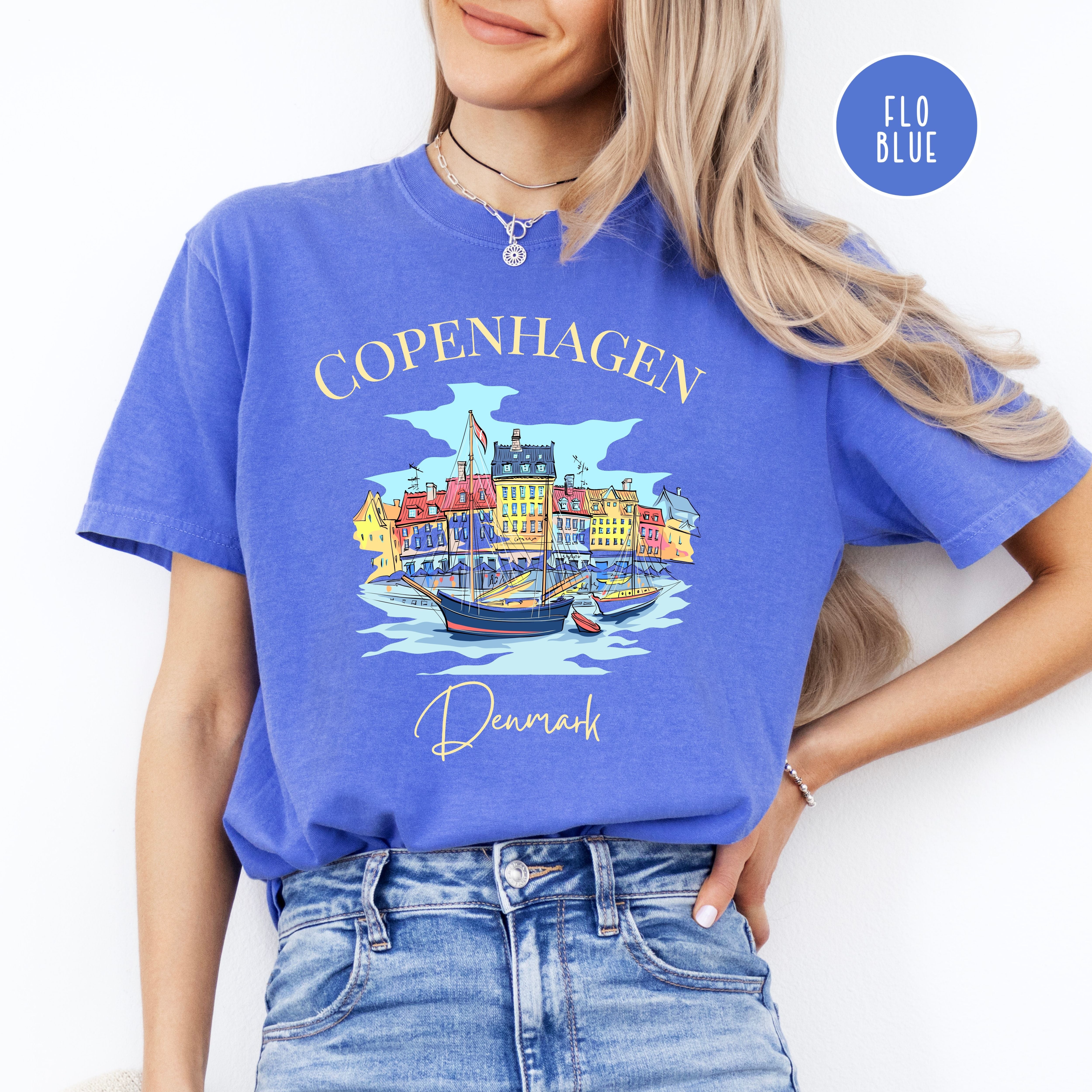 Copenhagen Denmark Comfort Colors Tee Shirt