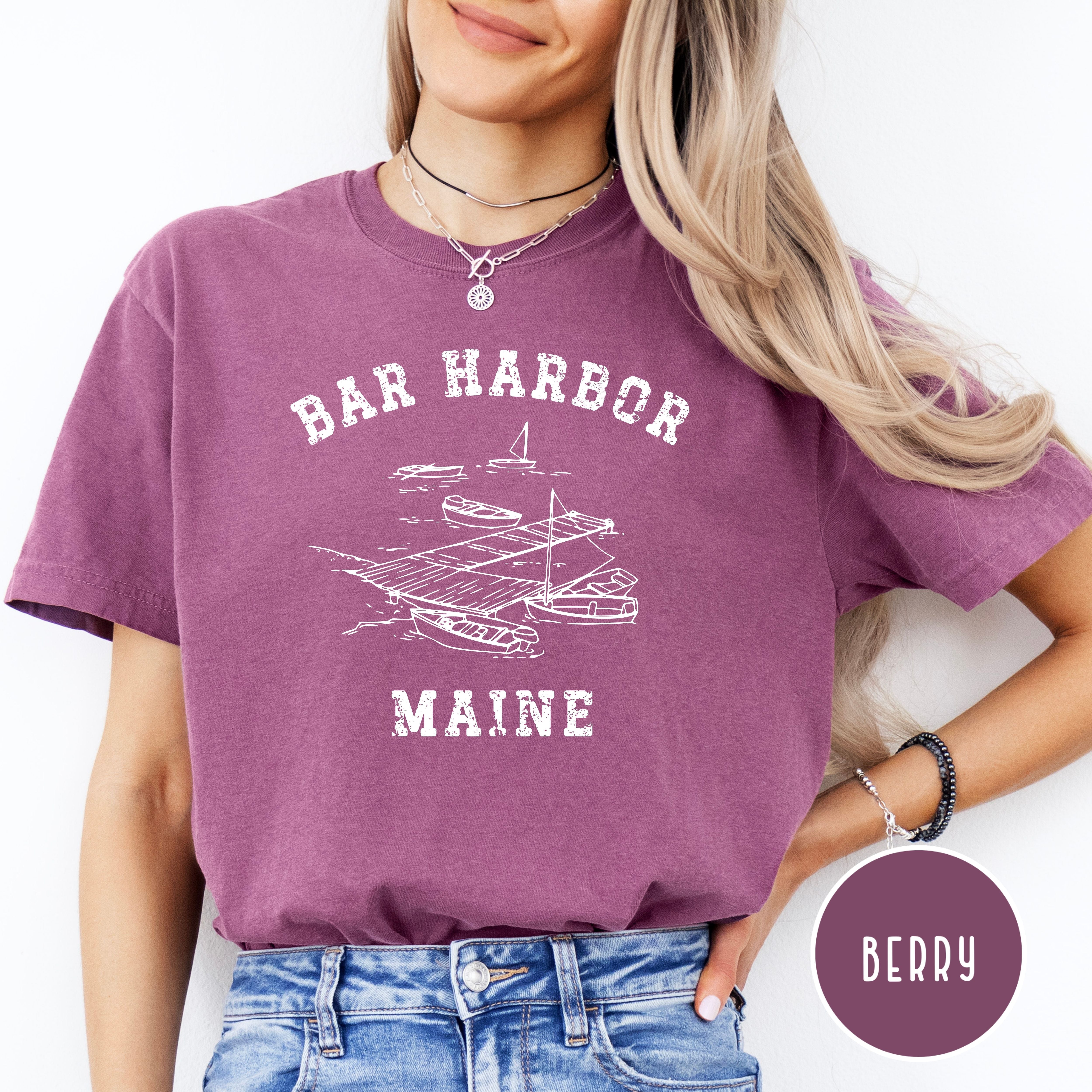 Bar Harbor Maine Grunge Style Comfort Colors® Tee