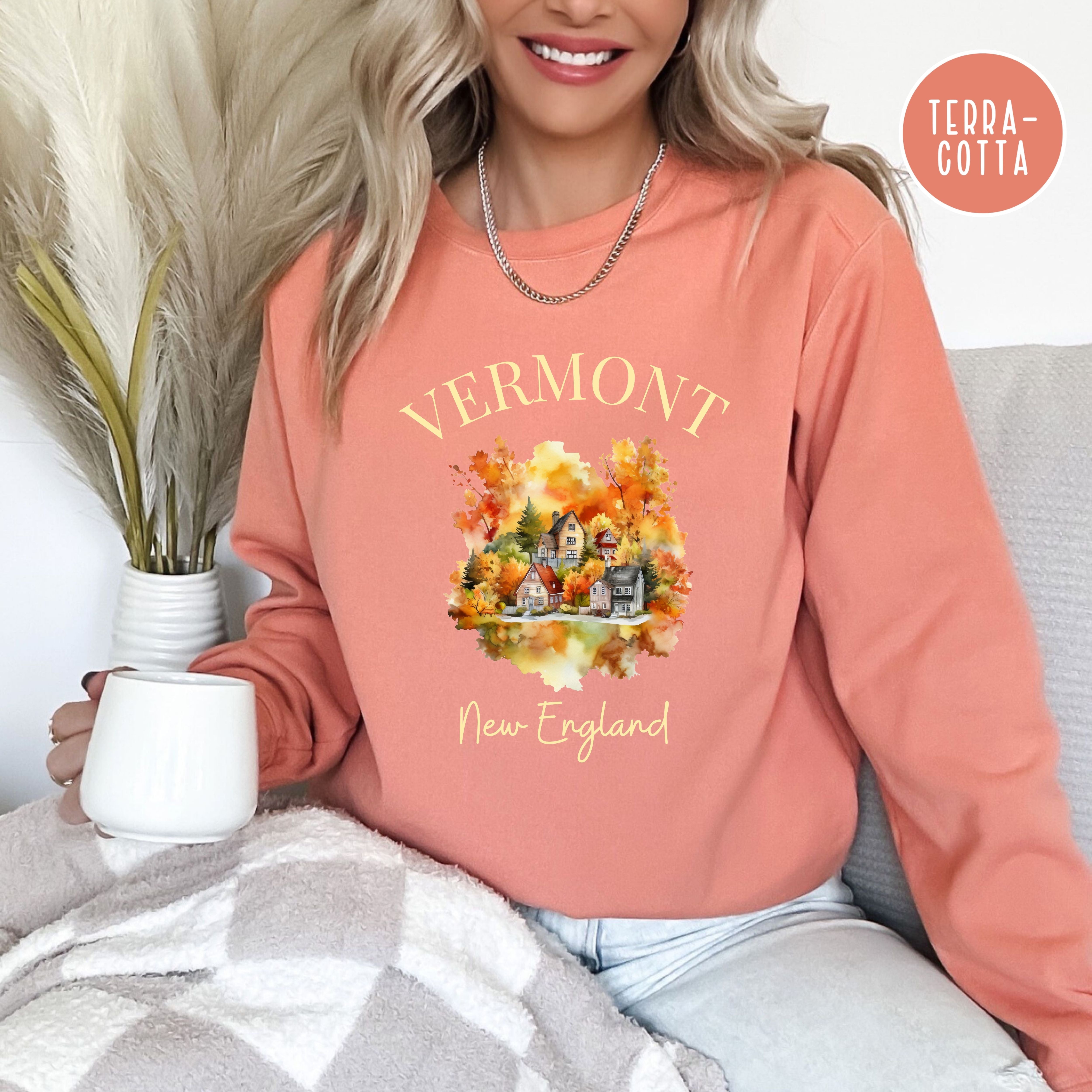 Vermont New England Comfort Colors® Autumn Sweatshirt