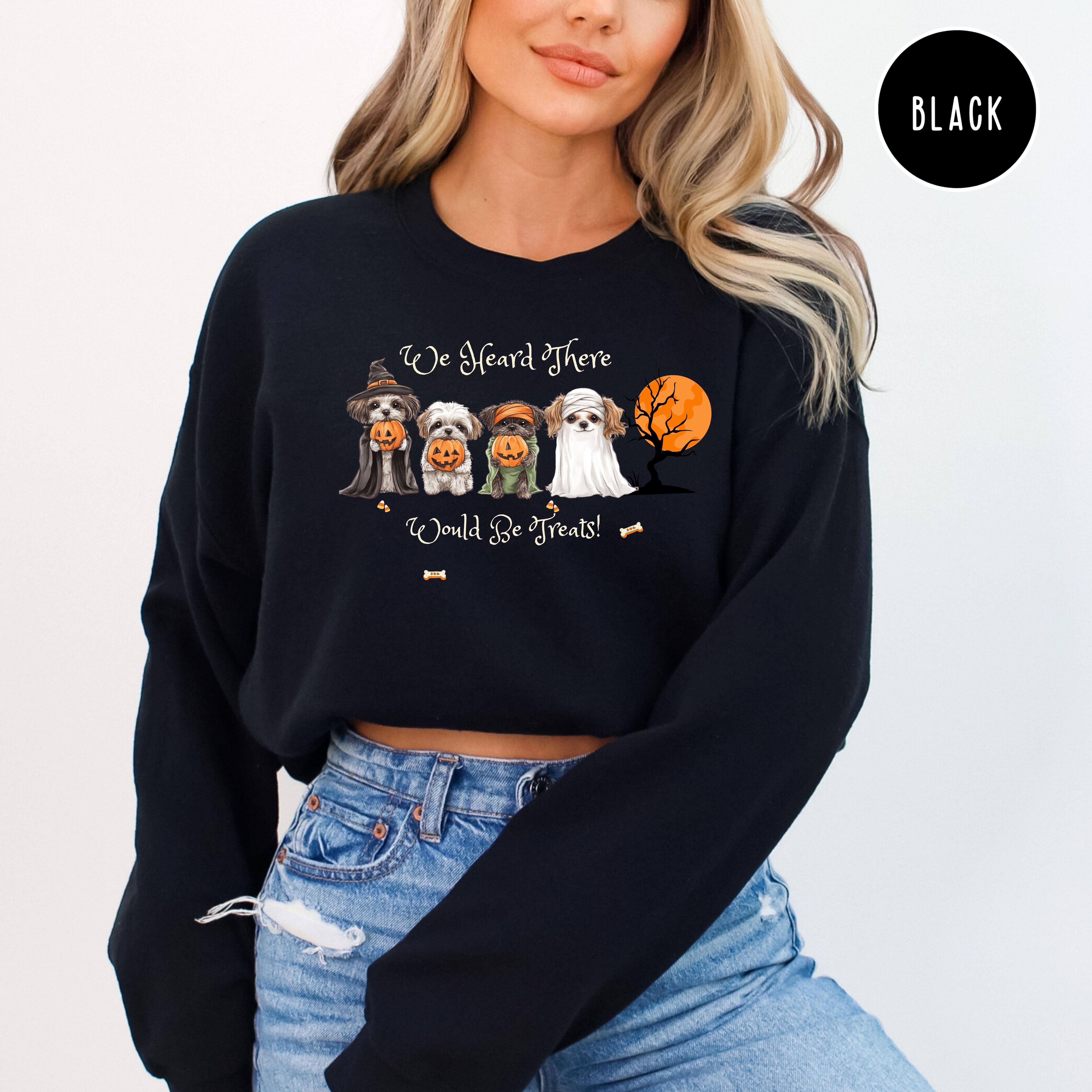 Funny Dog Lover Halloween Sweatshirt for Dog Mama
