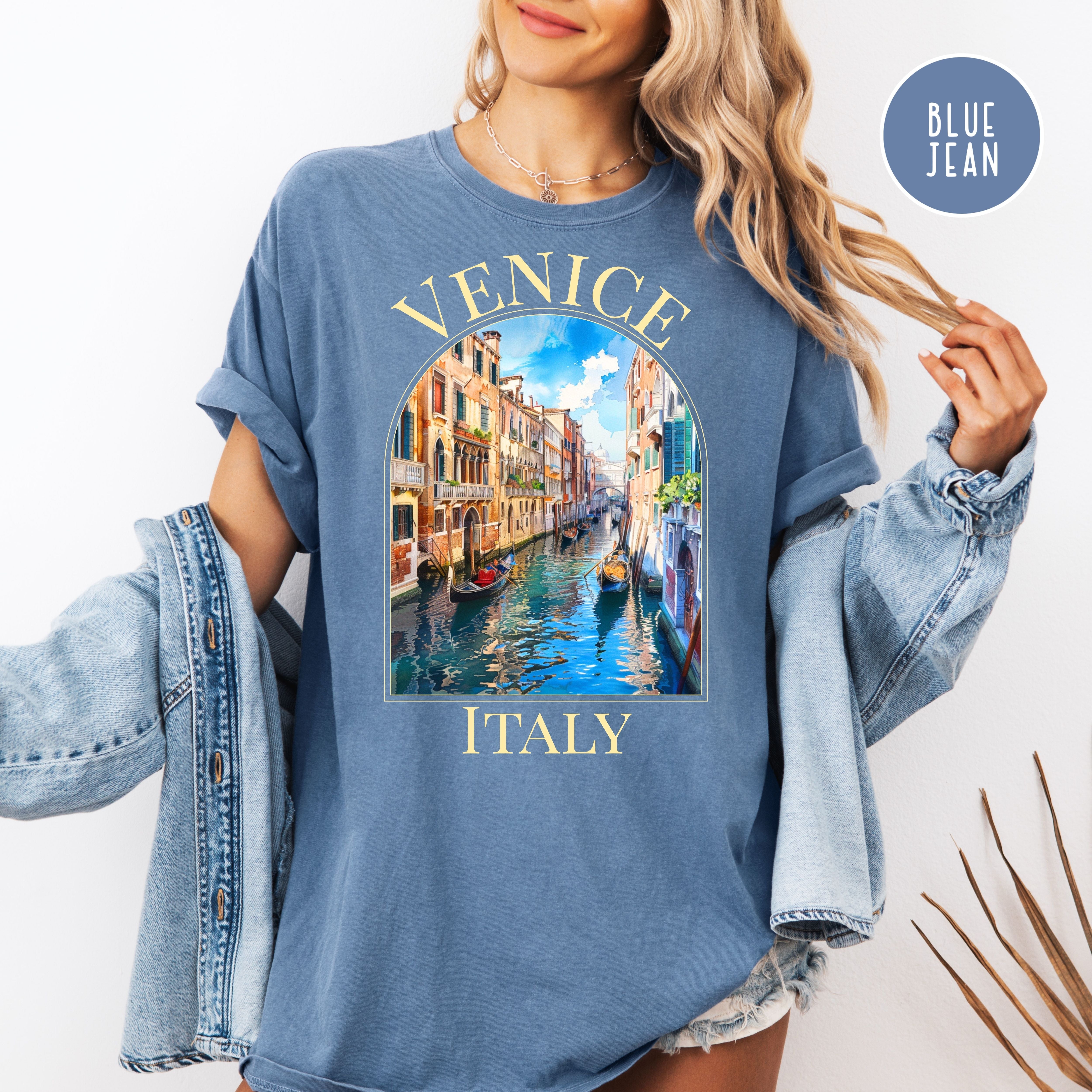 Venice Italy Canals Unisex Comfort Colors T-Shirt, Italy Vacation Shirt, Italy Gift Shirt