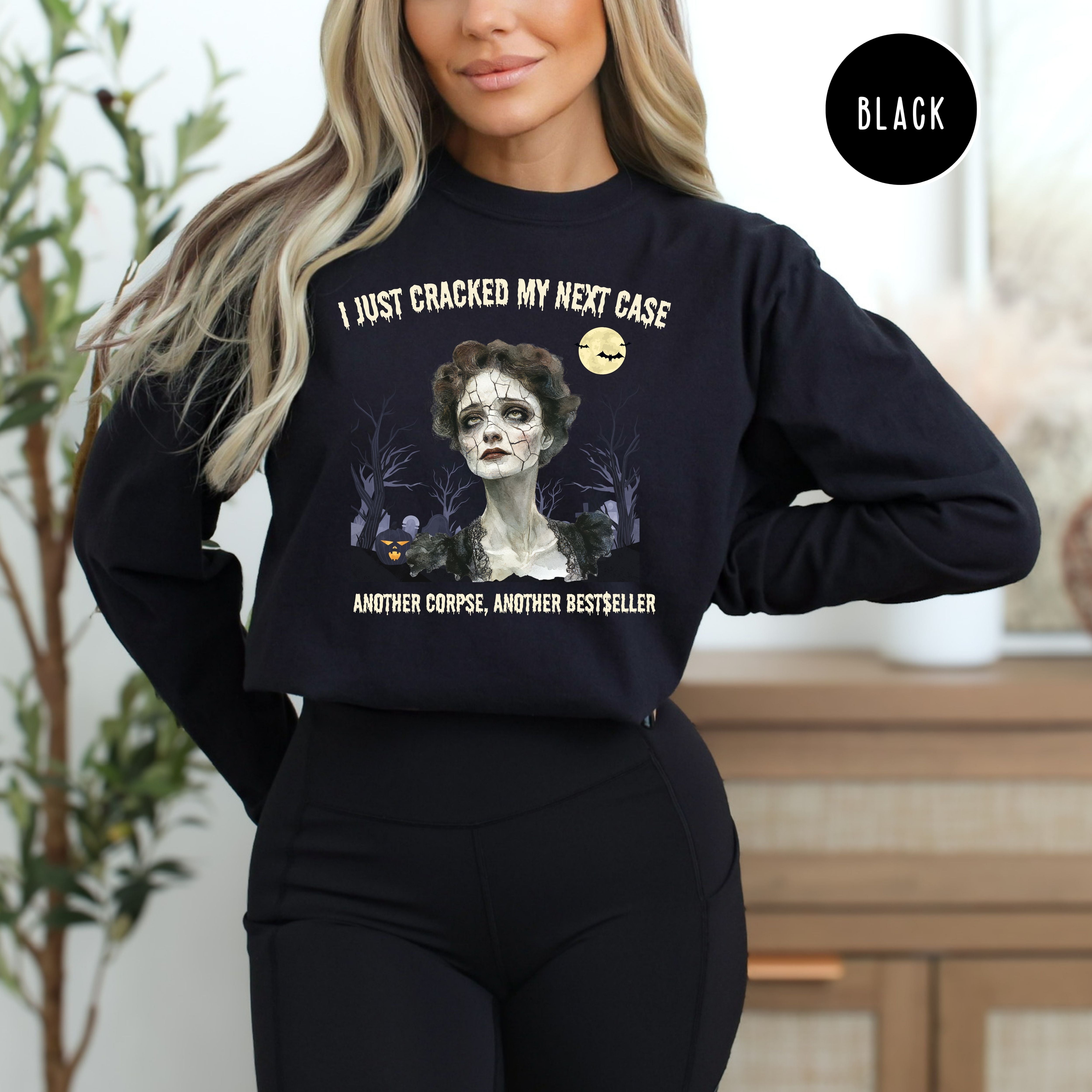 Murder Mystery Writer Halloween Comfort Colors Long Sleeve Tee