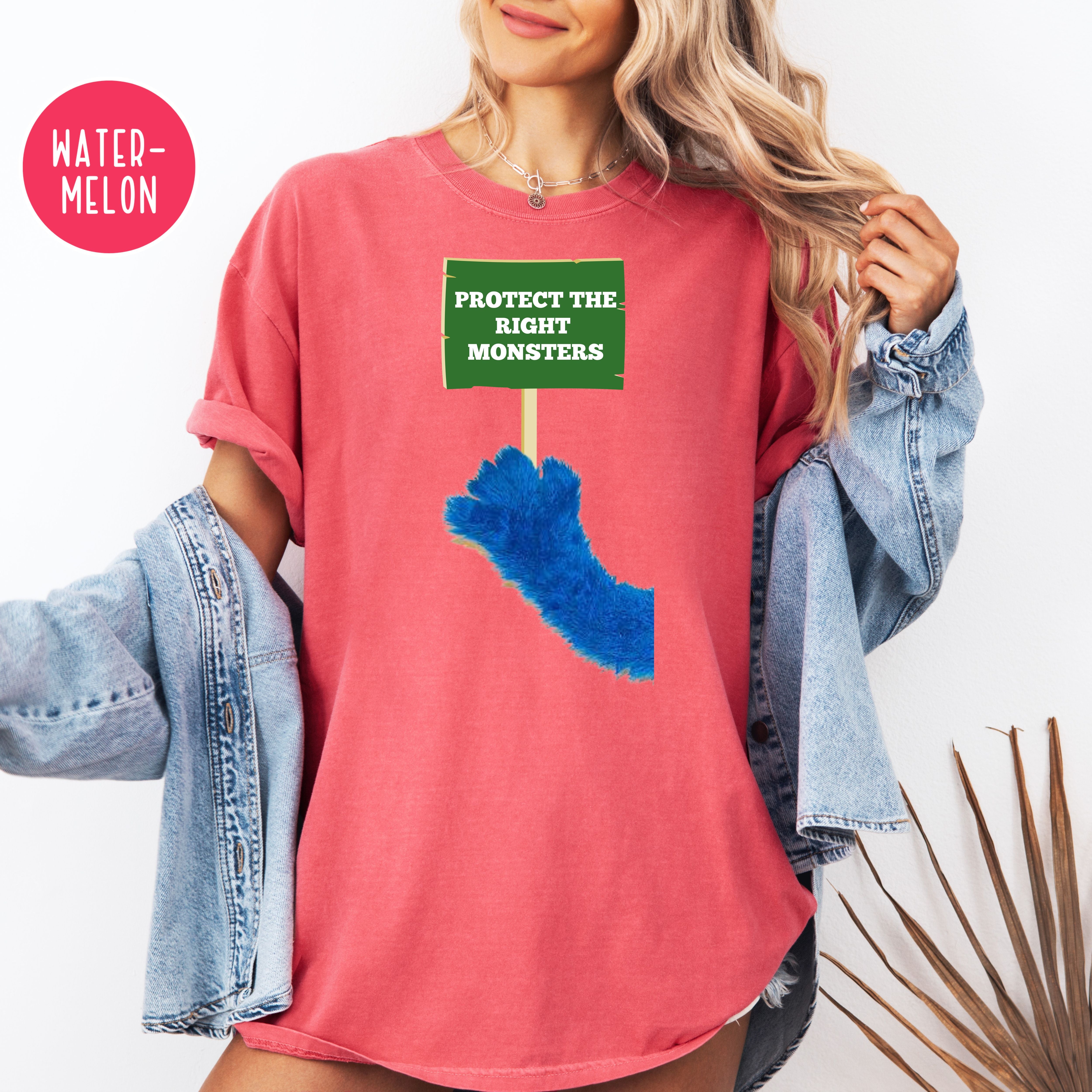 Protect The Right Monsters Comfort Colors Save PBS Protest Shirt