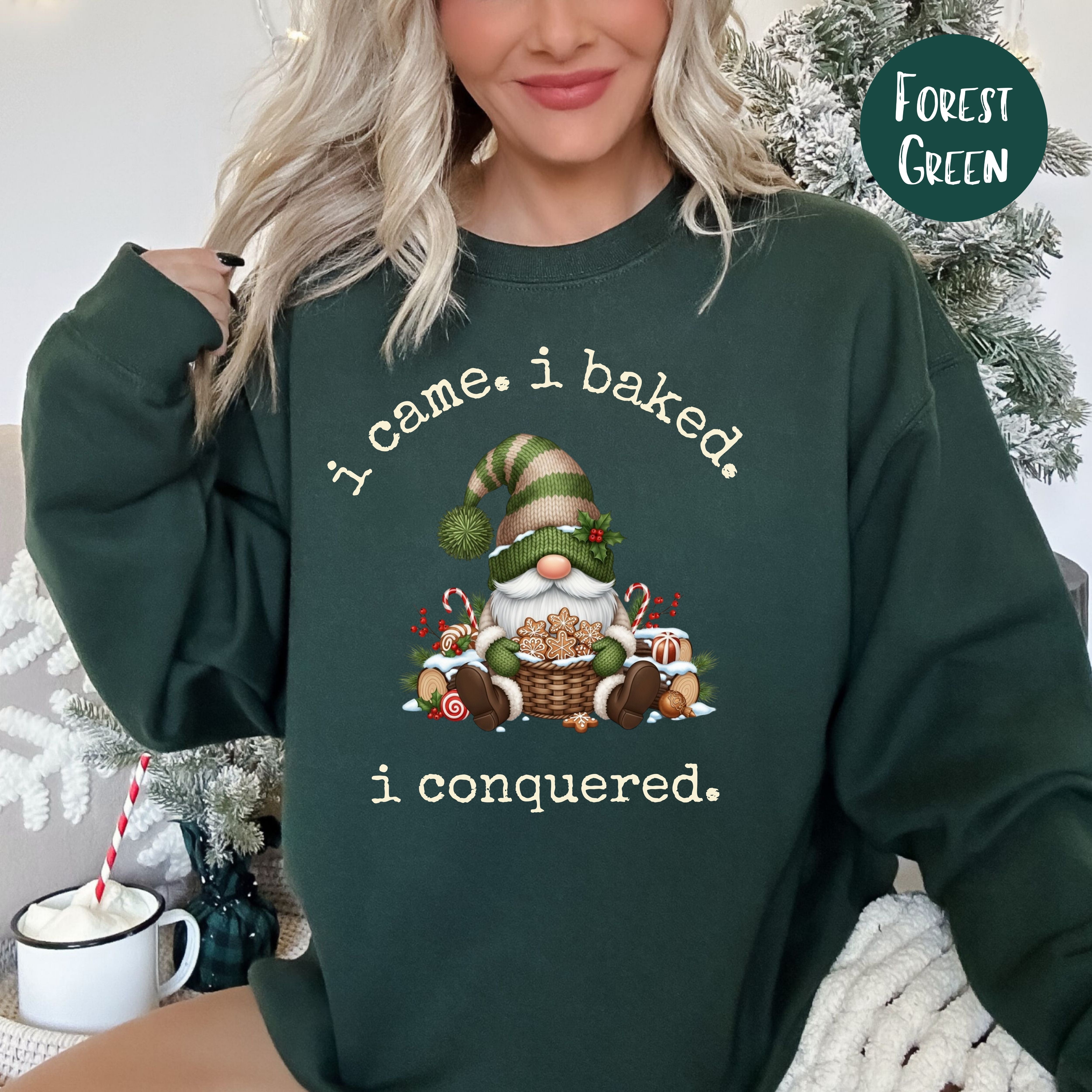 Gnome Lover Unisex Christmas Gift Sweatshirt for Baker