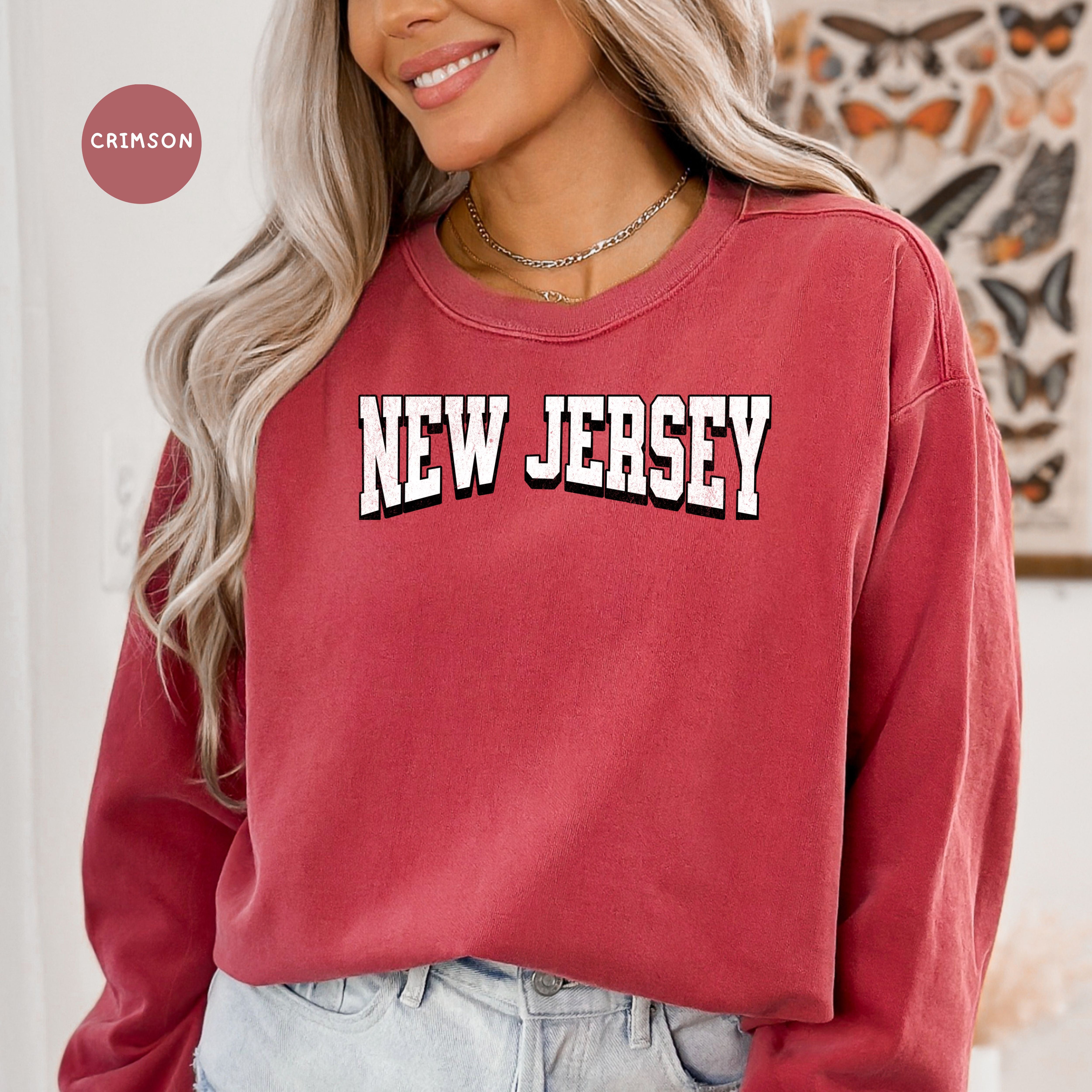 New Jersey Grunge Comfort Colors® Sweatshirt