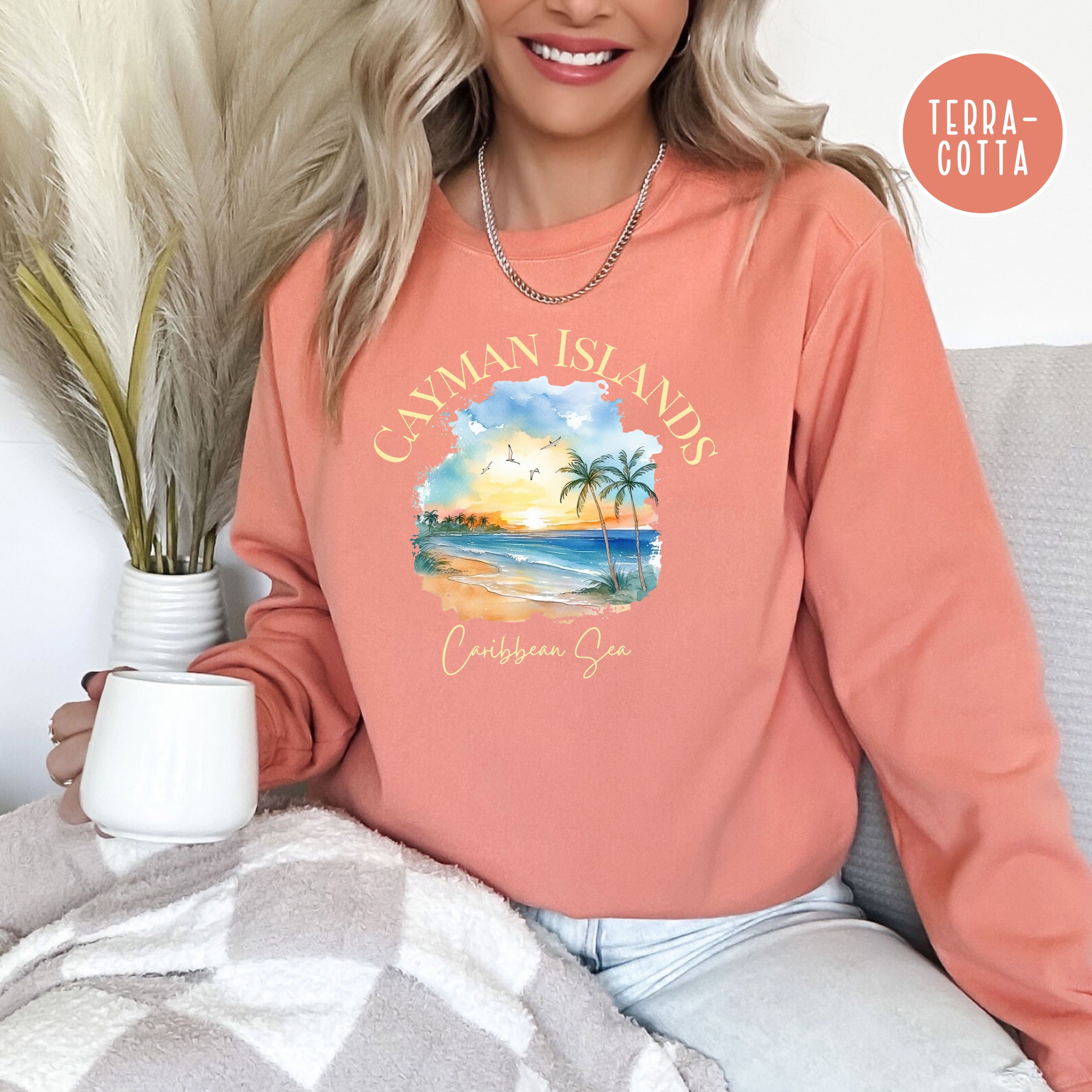 Cayman Islands Sunset Comfort Colors® Sweatshirt