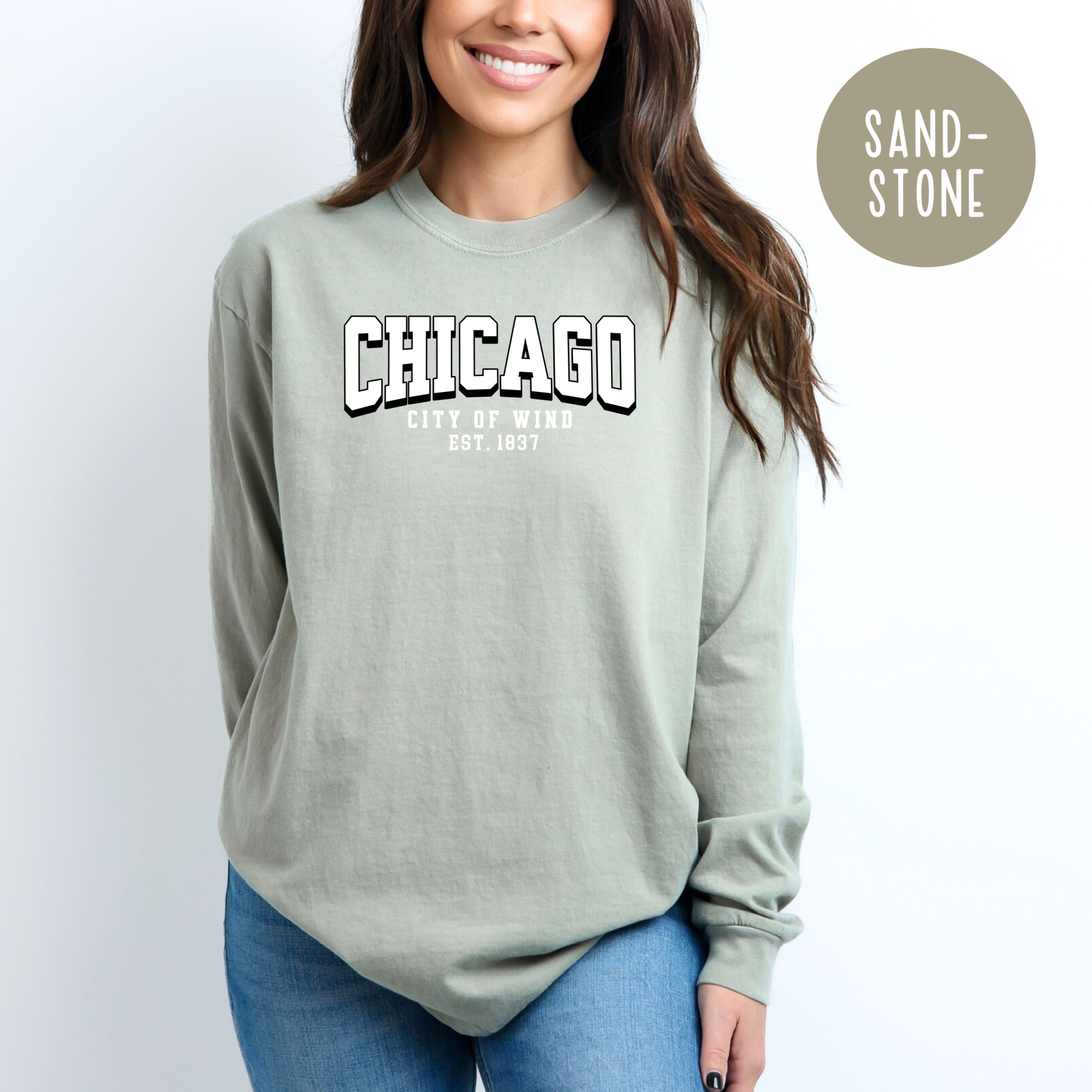 Chicago Comfort Colors® Long Sleeve Unisex Tee
