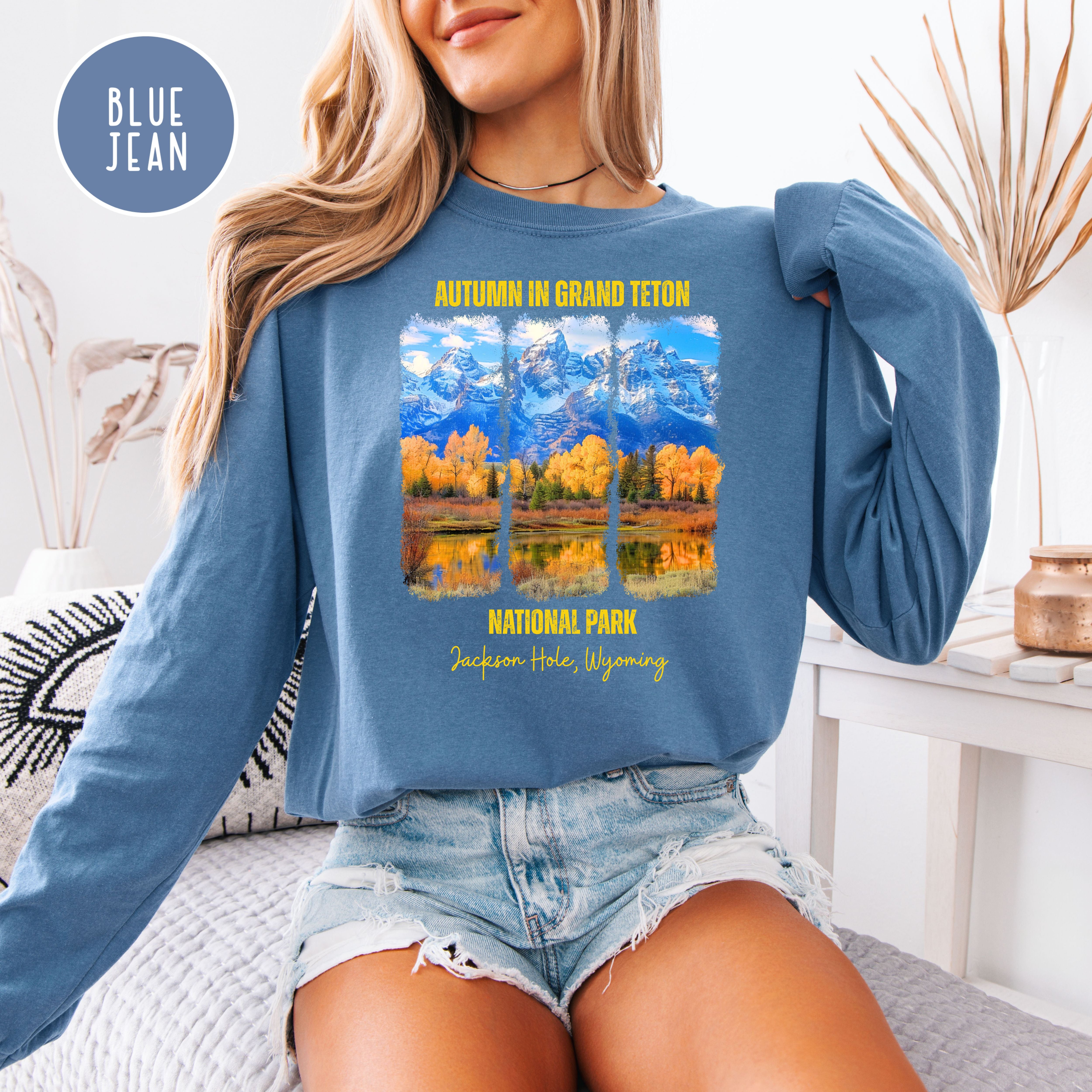 Grand Teton National Park Long Sleeve Comfort Colors Tee