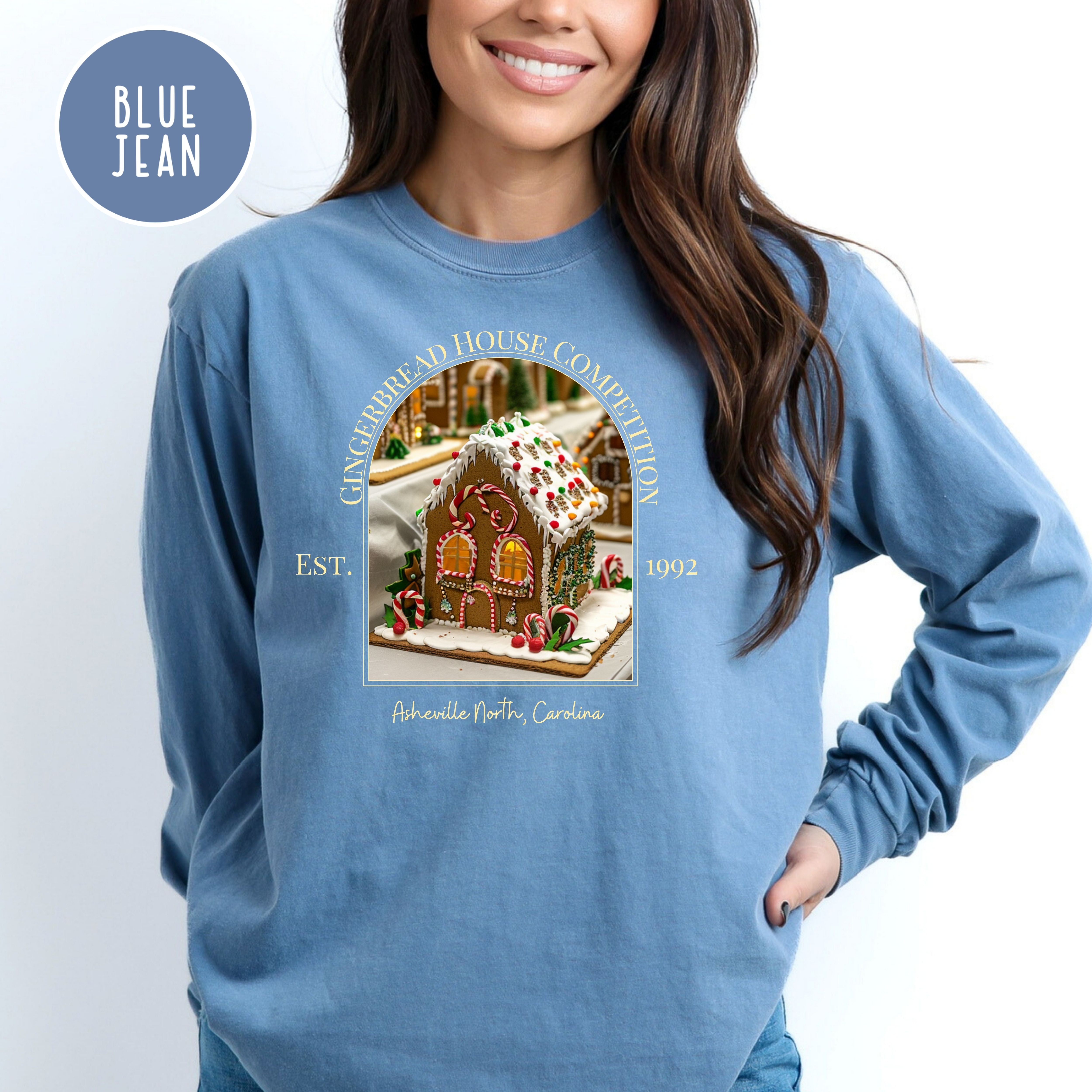 Asheville North Carolina Gingerbread House Competition Comfort Colors® Long Sleeve Tee