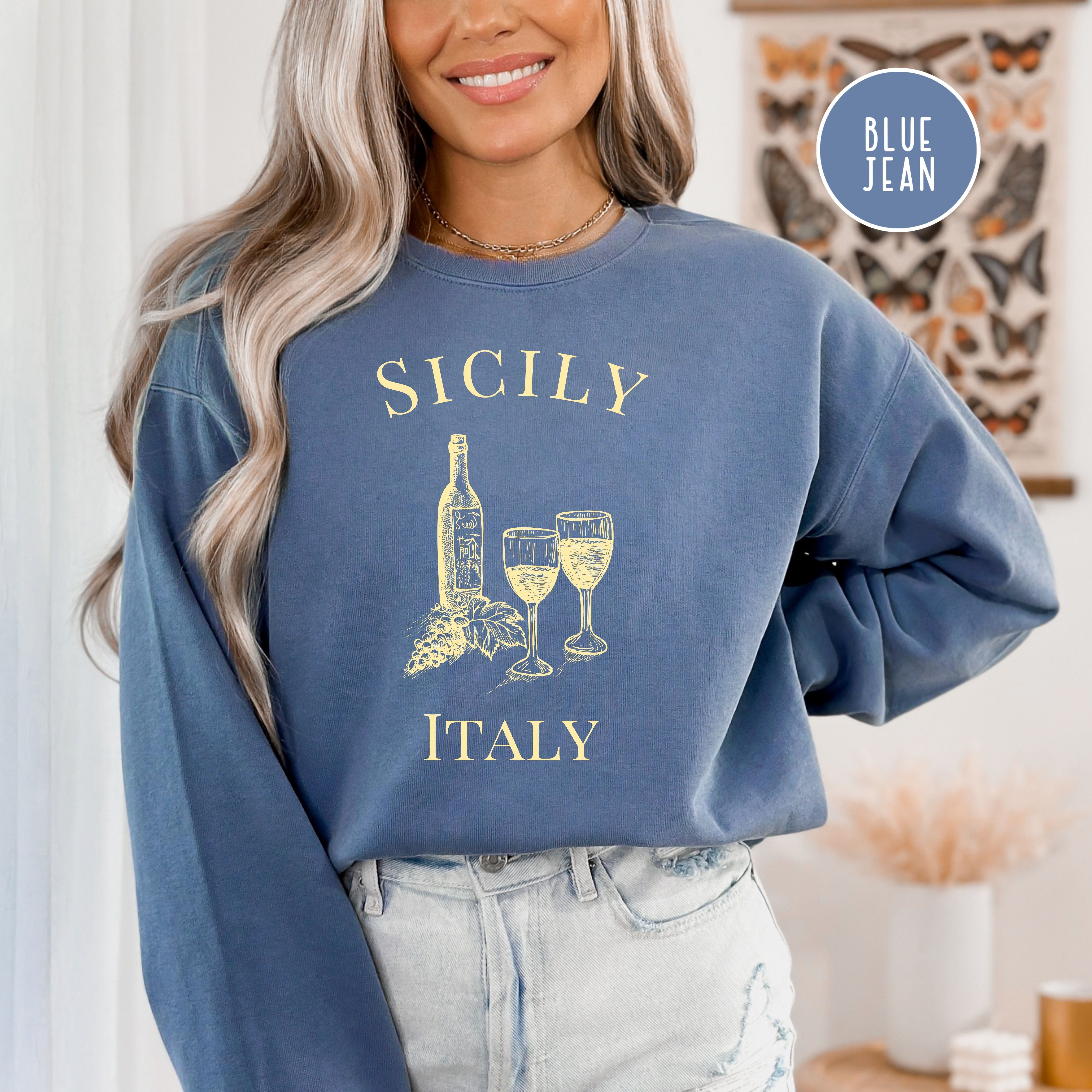 Sicily Italy Winery Comfort Colors® Sweatshirt