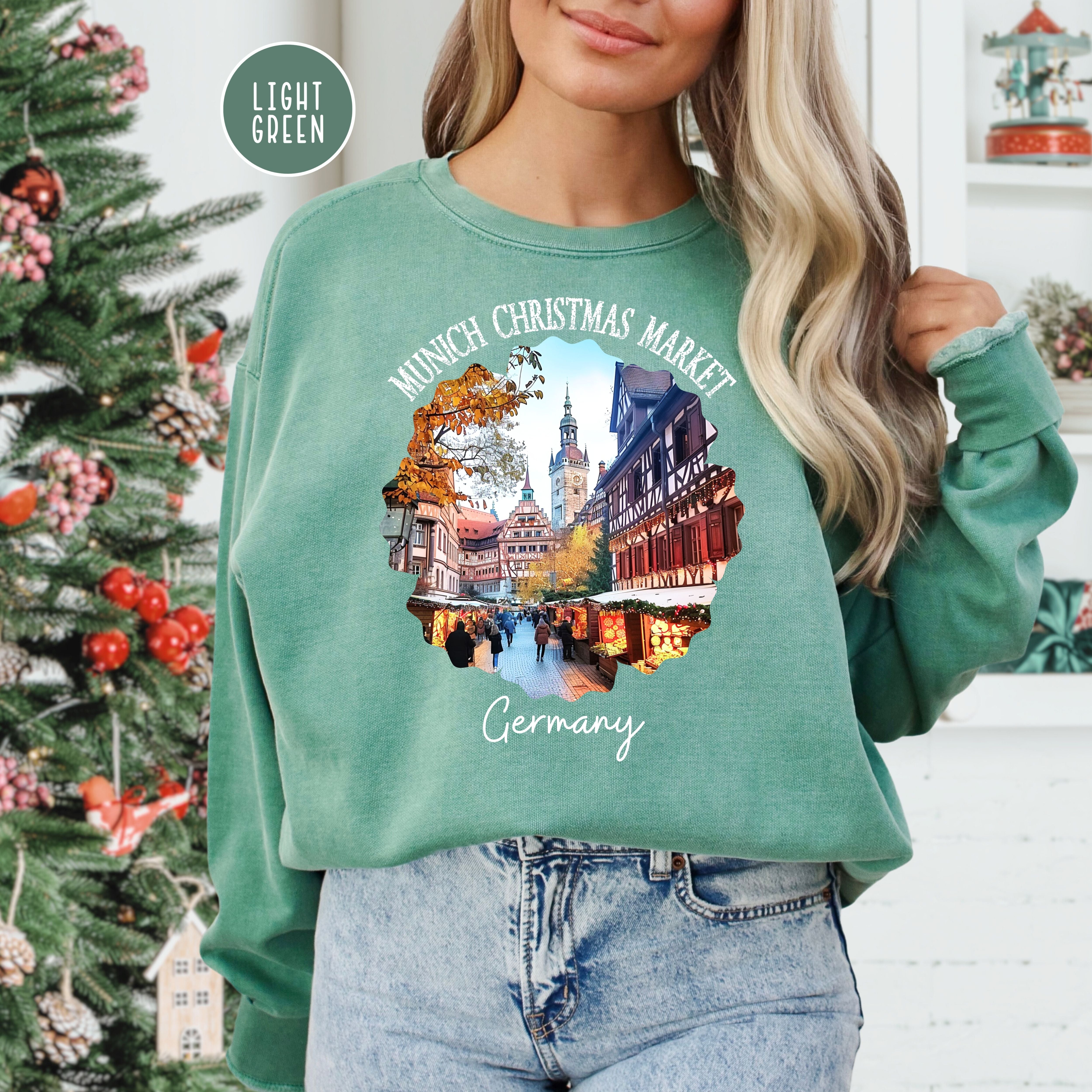 Munich Germany Christmas Market Comfort Colors® Sweatshirt