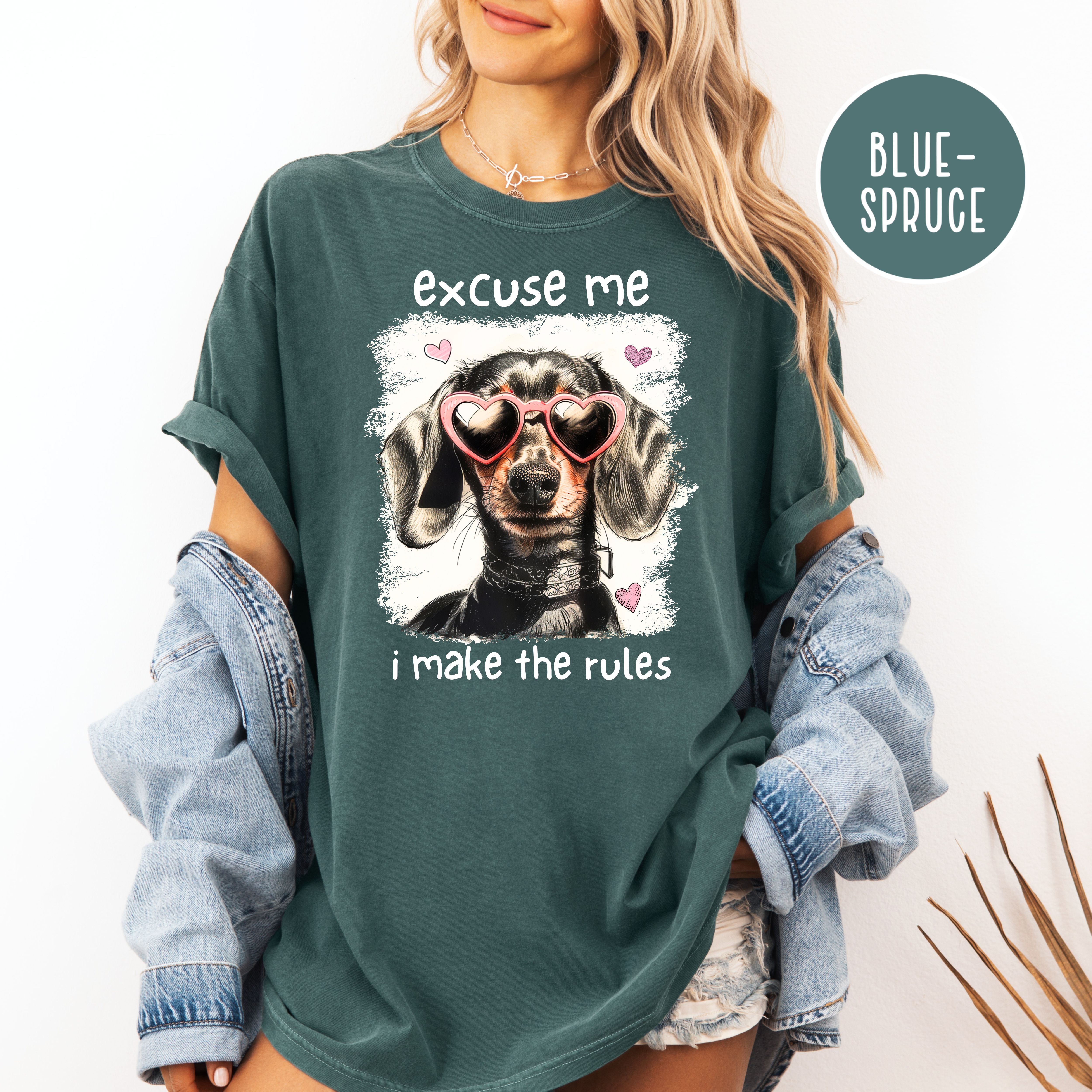 Funny Dog Lover Comfort Colors T-Shirt, Oldest Child Humor, Dog Mom Gift Shirt, Dachshund Lover Tee, Doxie Lover, Sausage Dog Funny Shirt