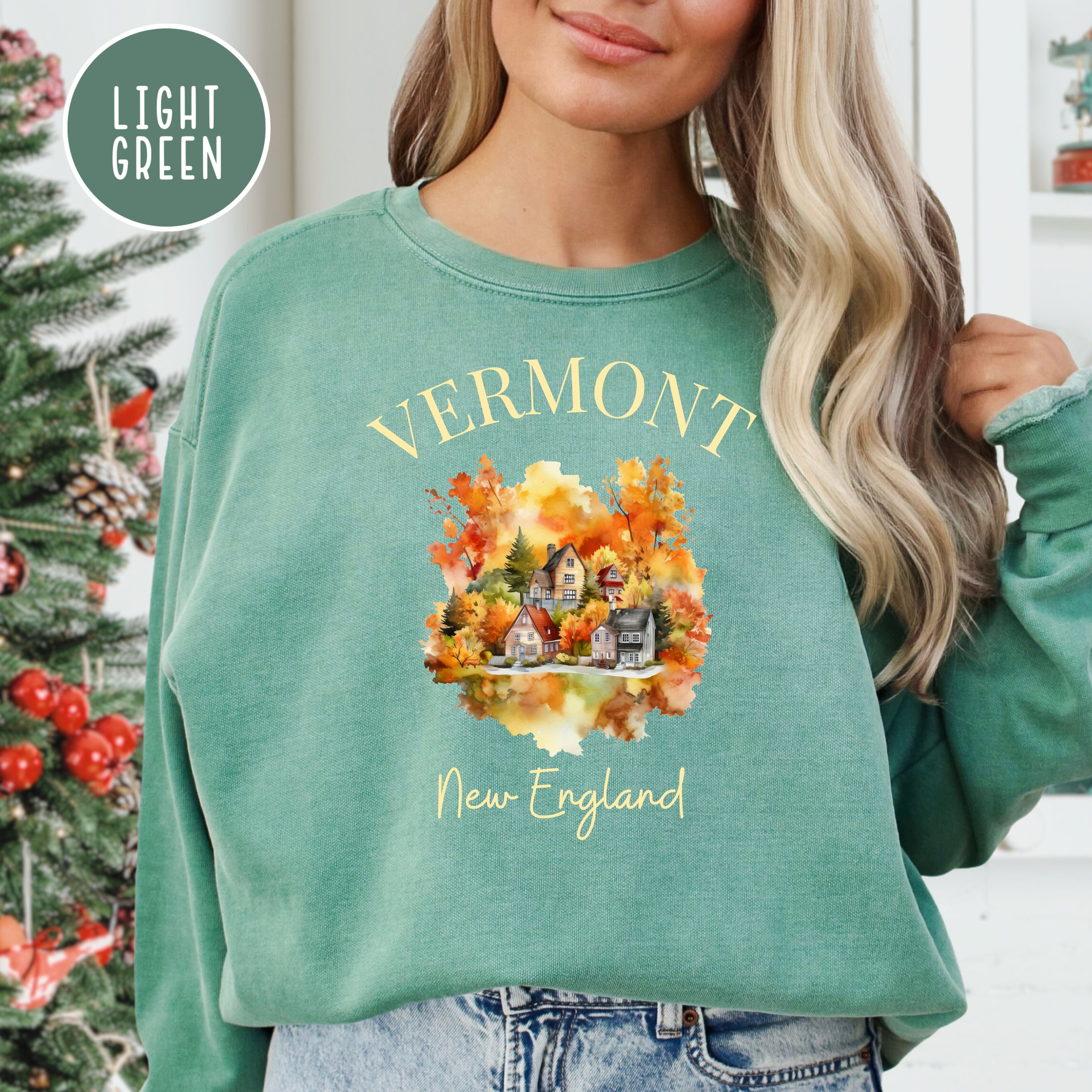 Vermont New England Comfort Colors® Autumn Sweatshirt