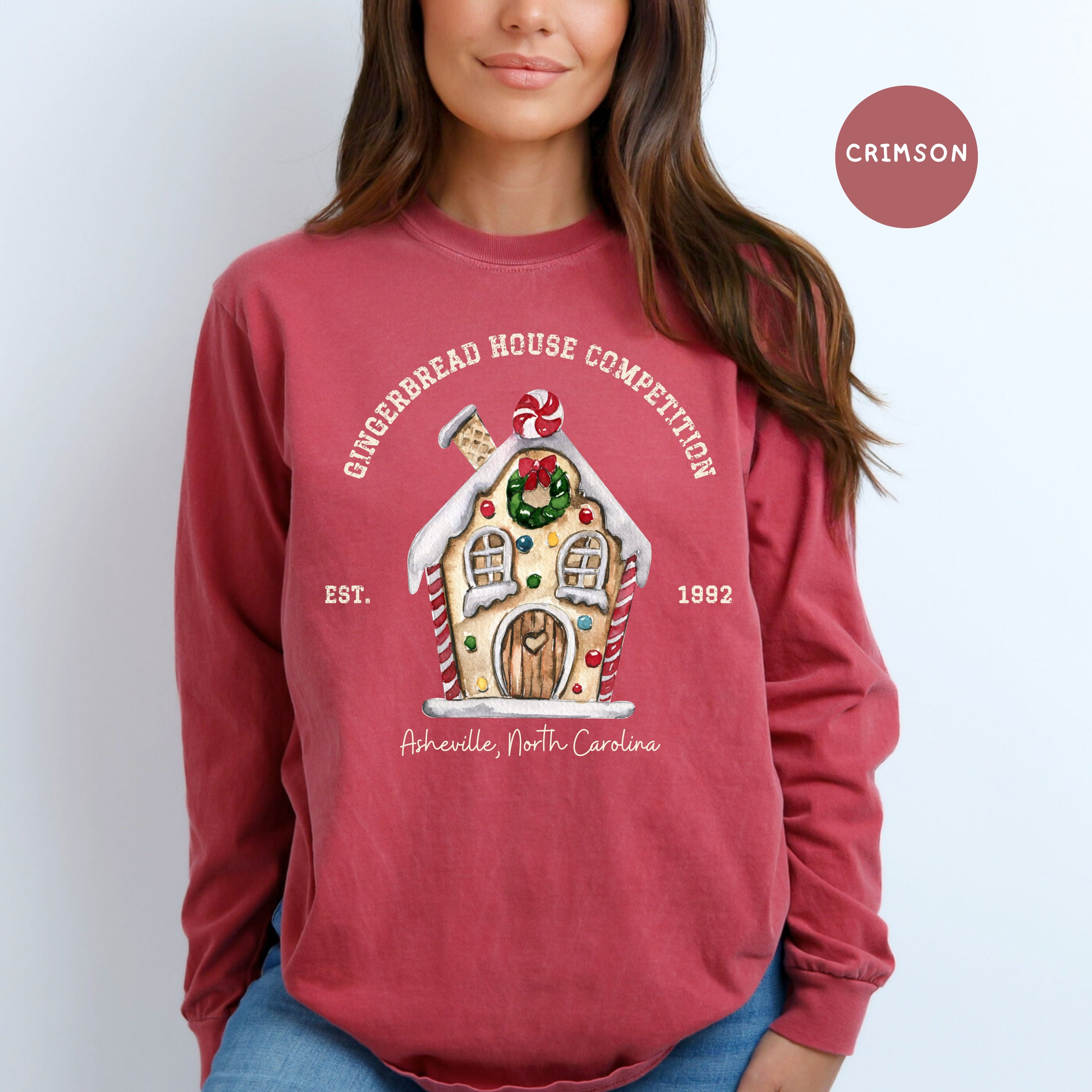 Asheville North Carolina Gingerbread House Competition Comfort Colors® Long Sleeve Tee