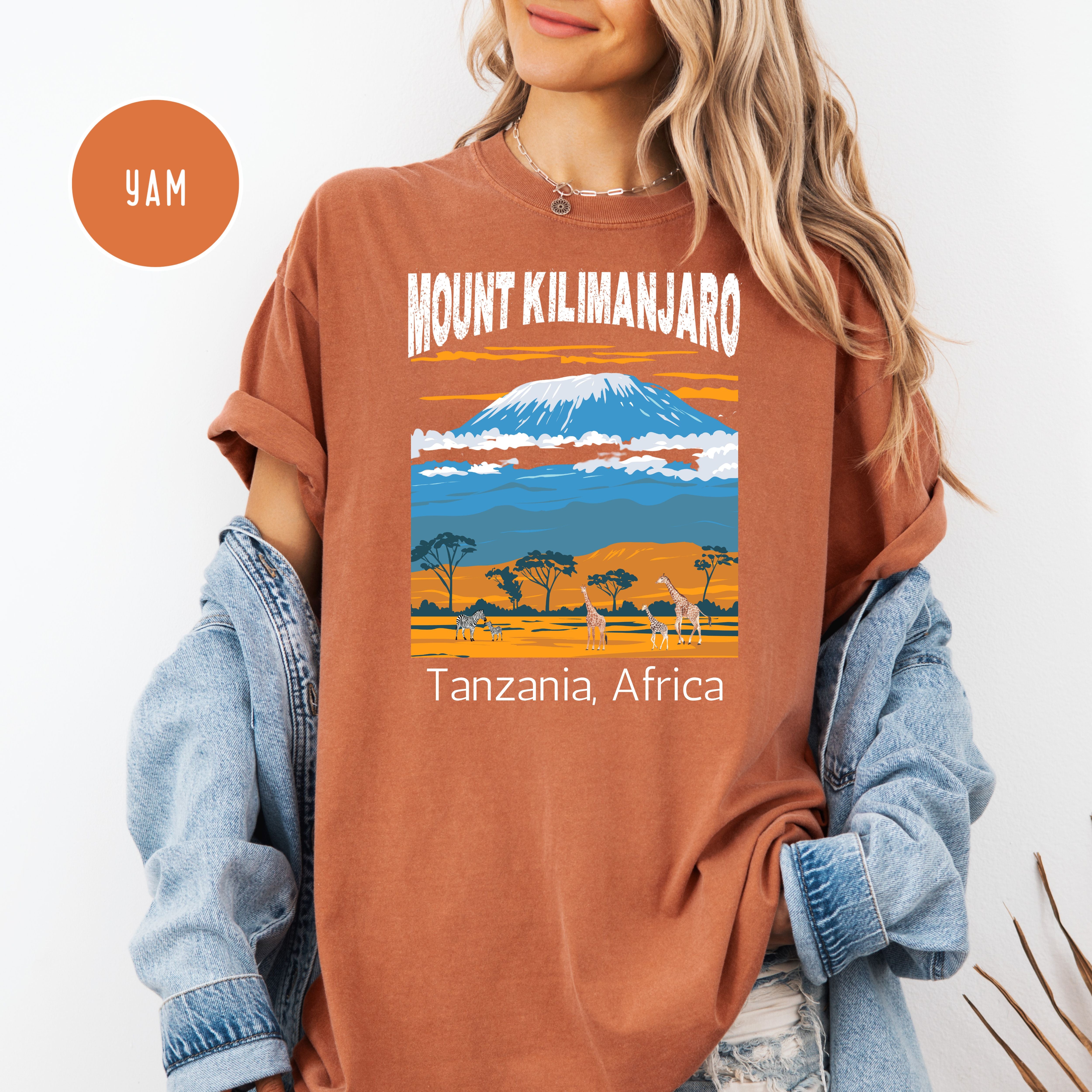 Mount Kilimanjaro Comfort Colors T-Shirt, Tanzania Africa Shirt