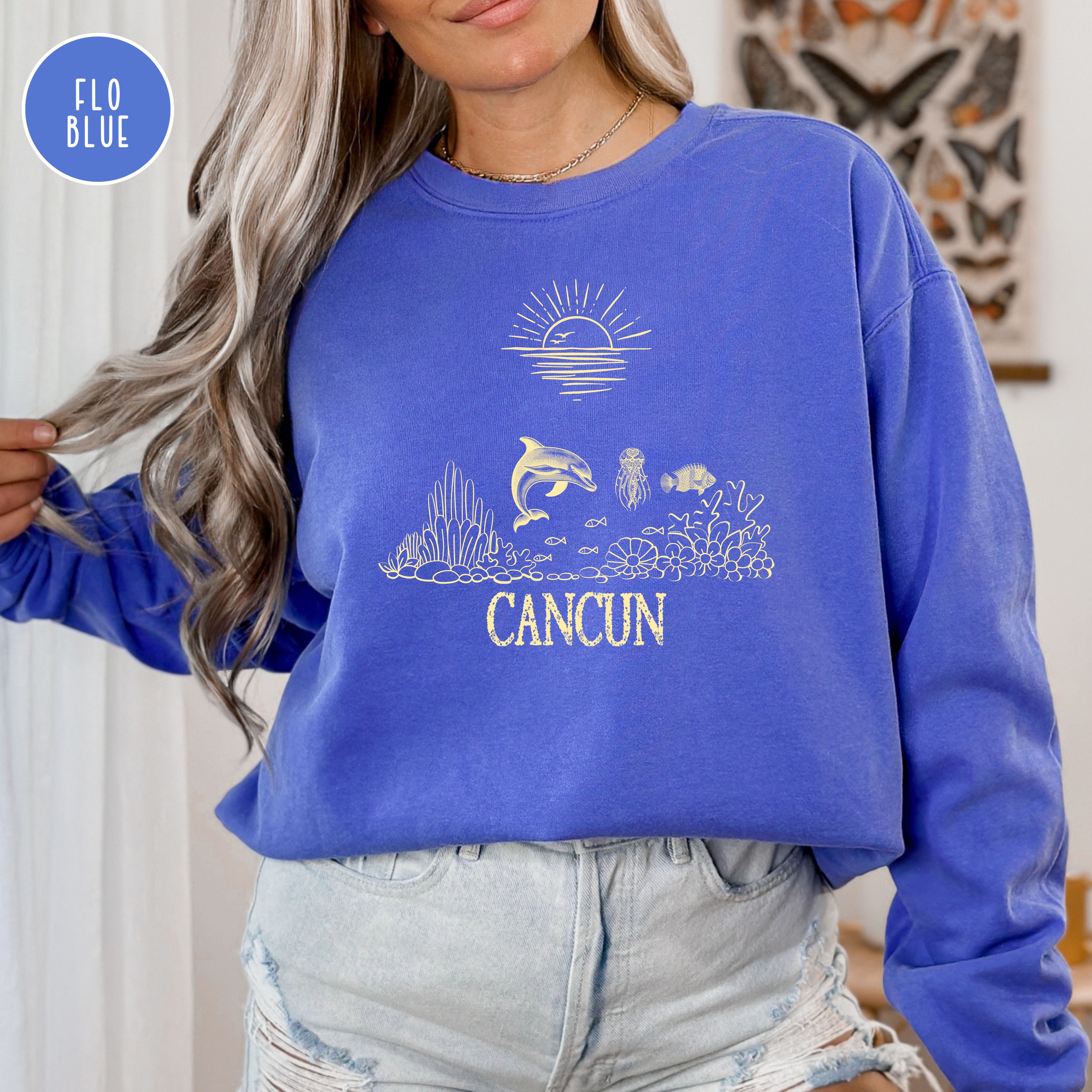 Cancun Mexico Vacation Gift Comfort Colors® Sweatshirt