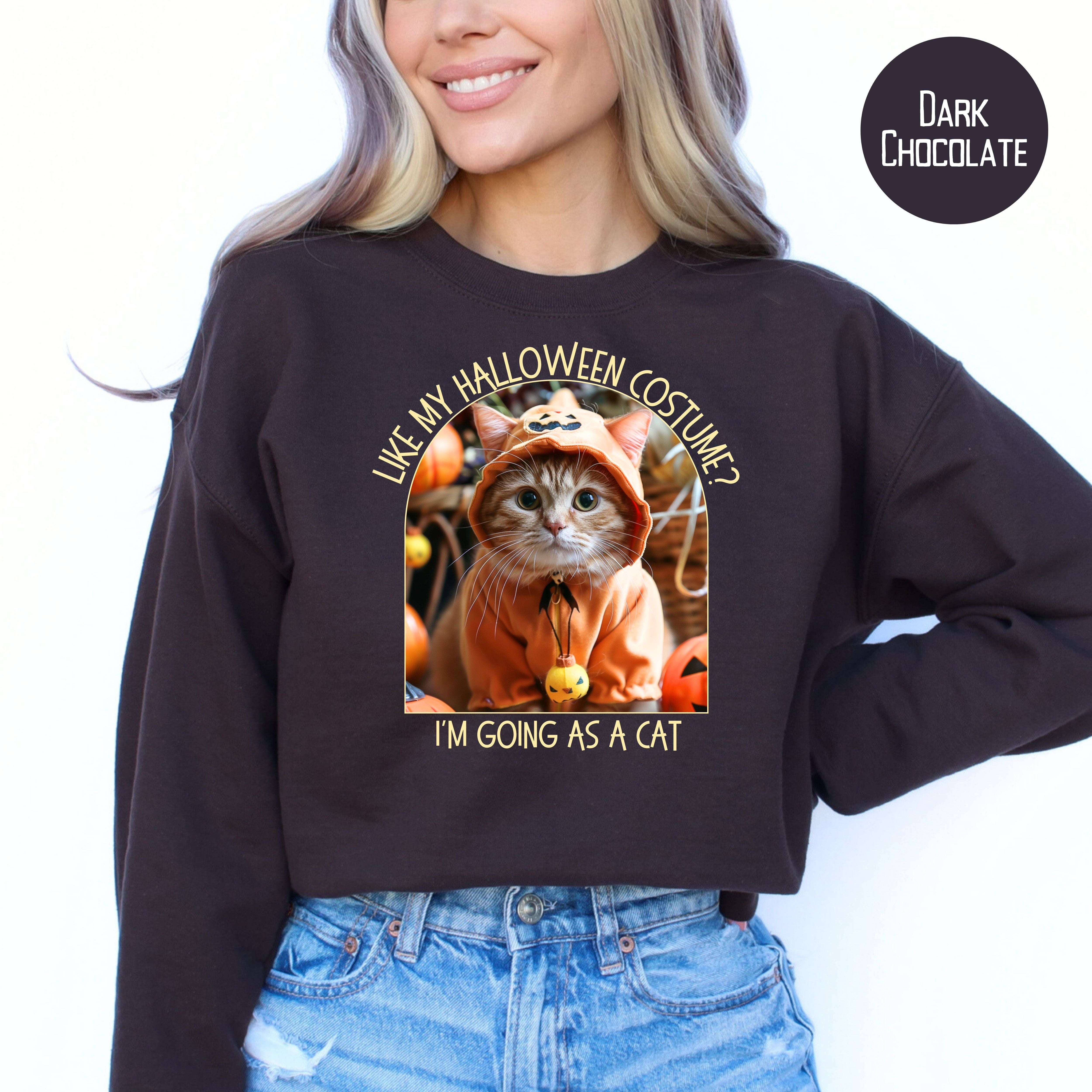 Funny Cat Lover Halloween Sweatshirt