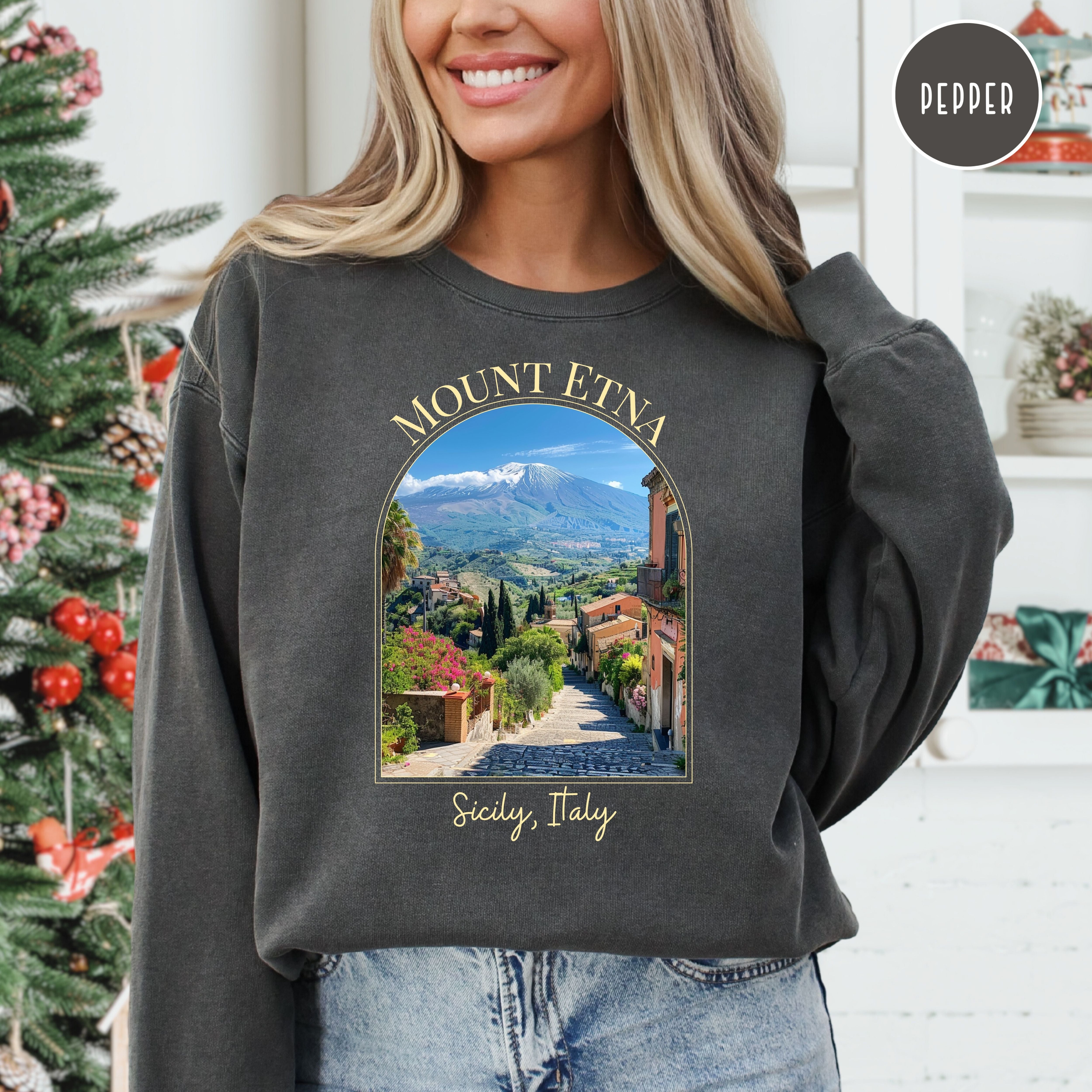 Mount Etna Sicily Italy Comfort Colors® Sweatshirt