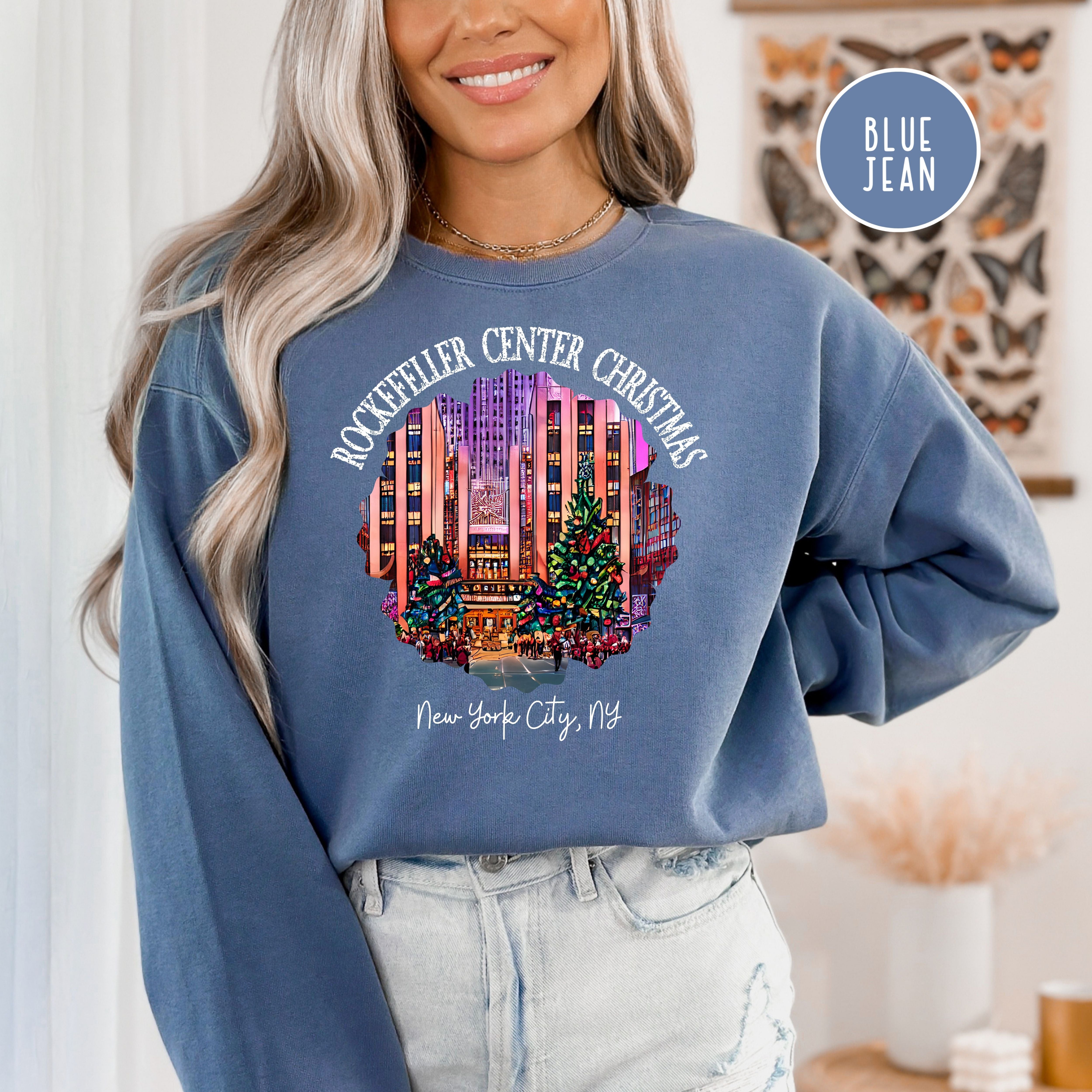 Christmas at Rockefeller Center New York City Comfort Colors® Sweatshirt