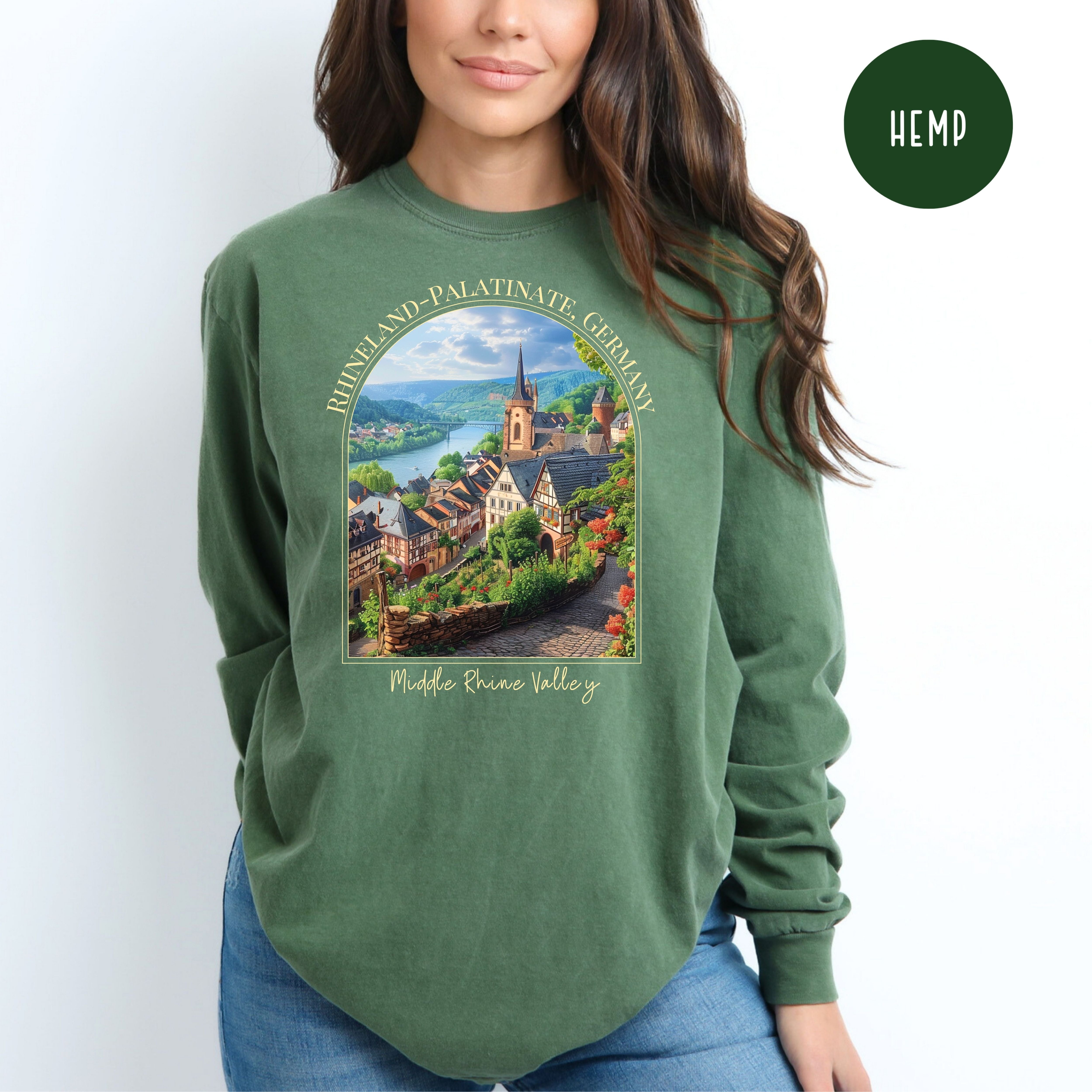 Rhine Valley Germany Comfort Colors® Long Sleeve Tee