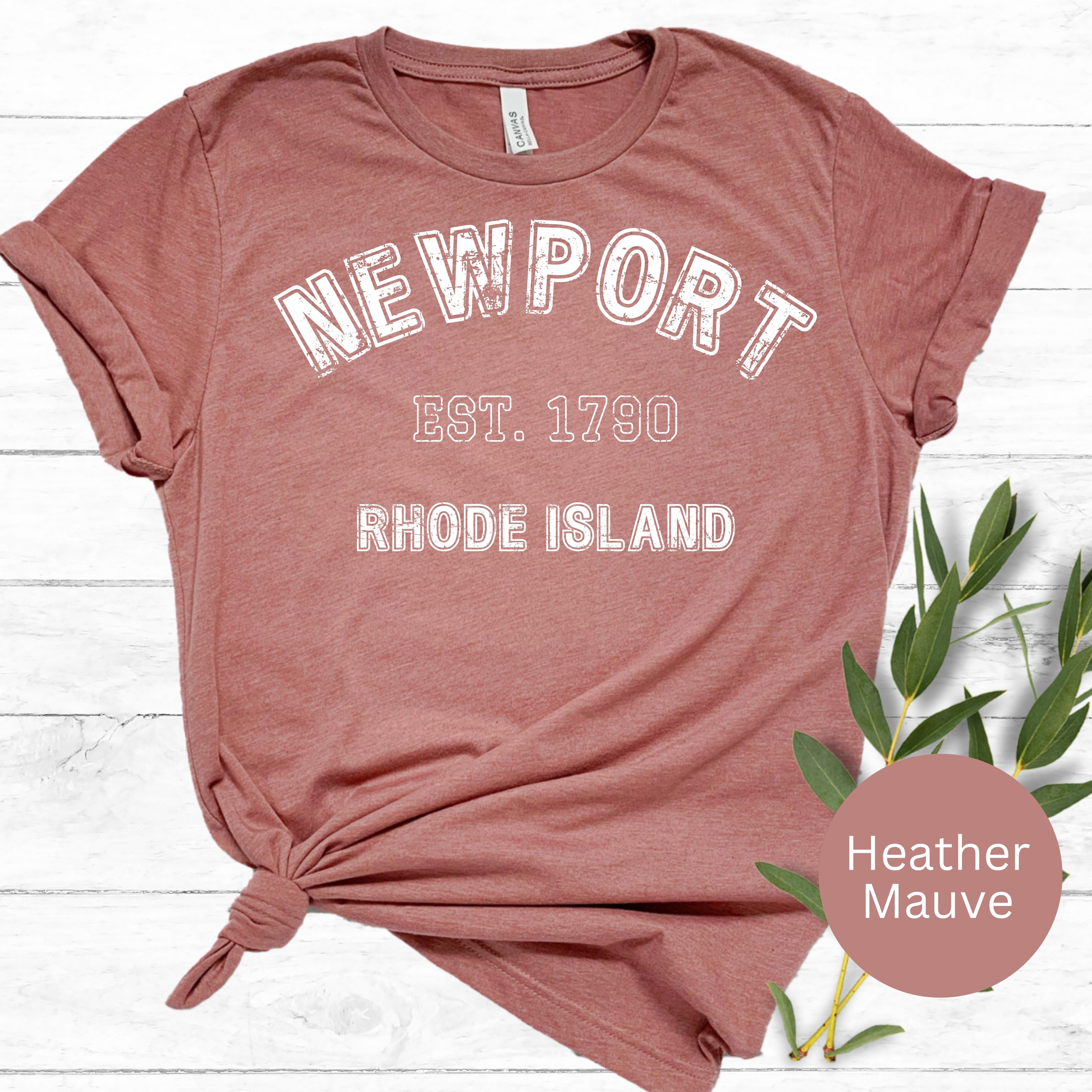 Newport Rhode Island Grunge Style Adult Unisex Tee