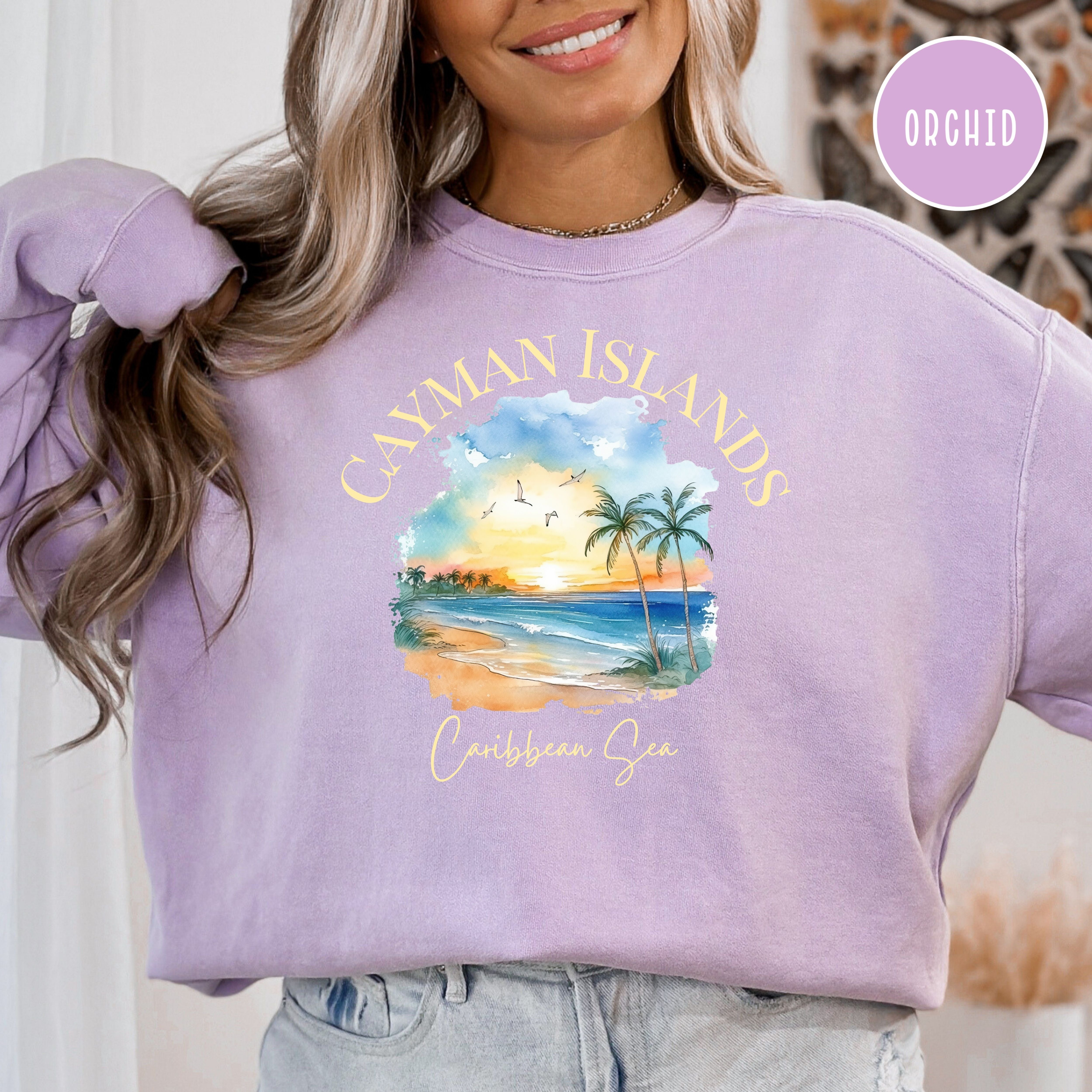 Cayman Islands Sunset Comfort Colors® Sweatshirt