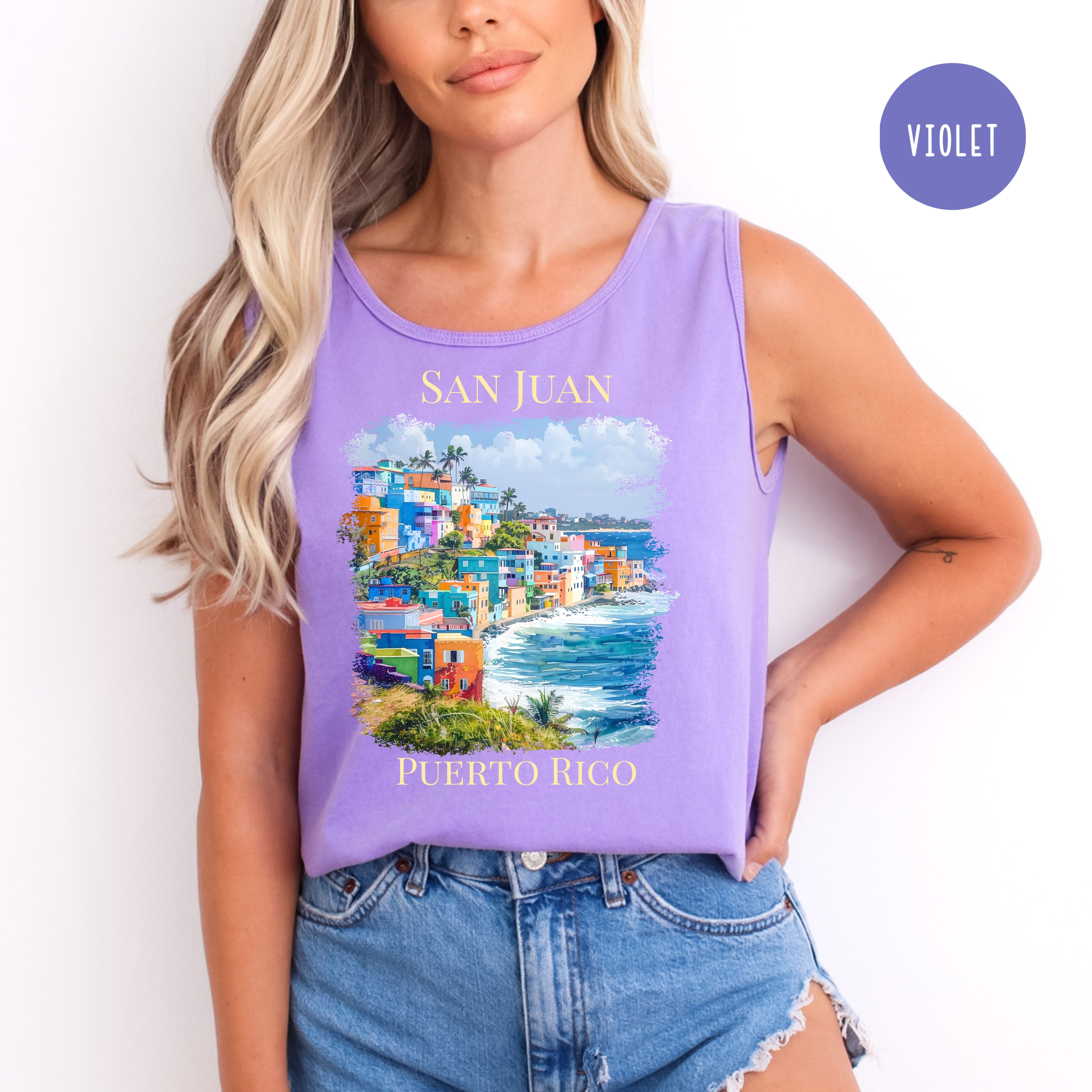 San Juan Puerto Rico Comfort Colors Tank Top