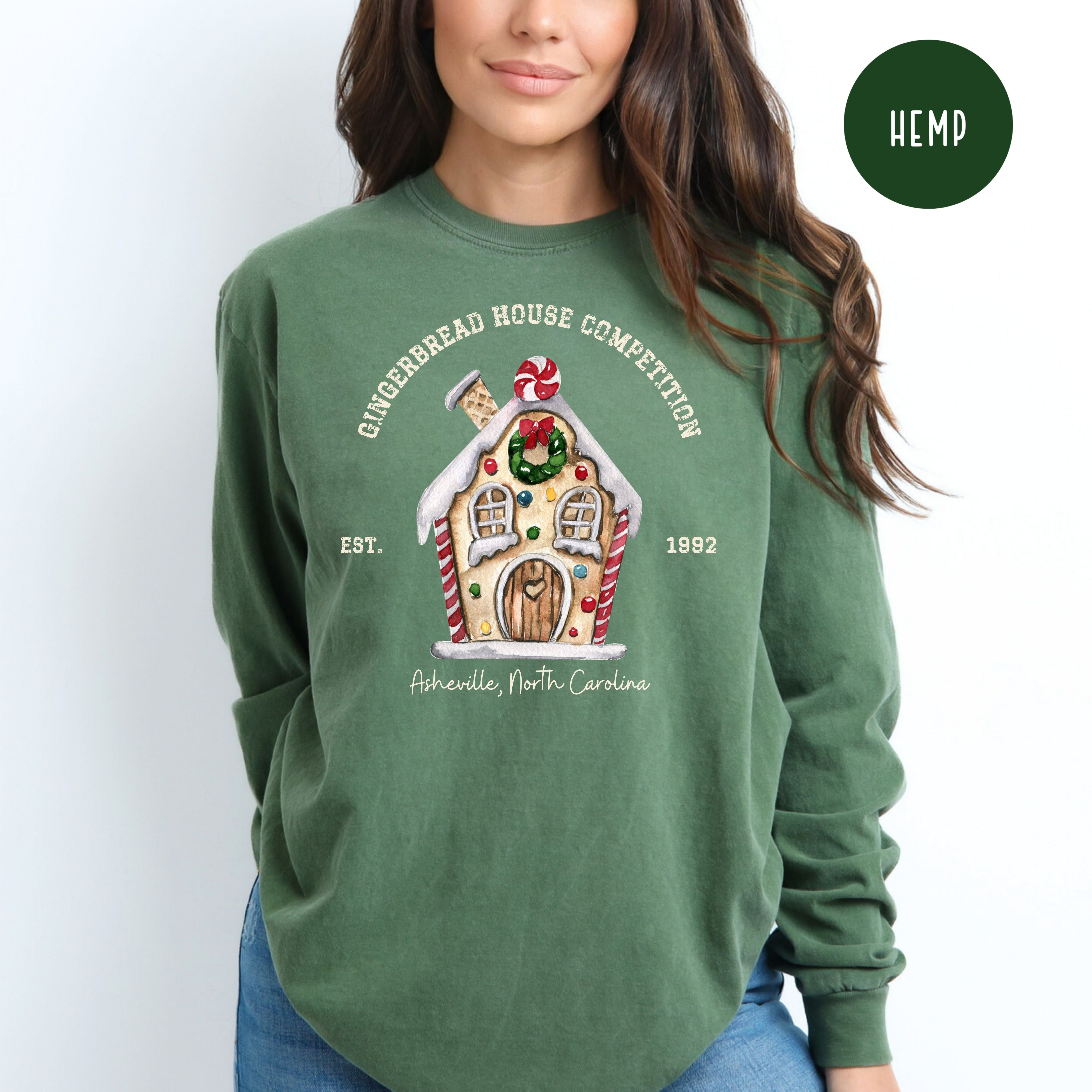 Asheville North Carolina Gingerbread House Competition Comfort Colors® Long Sleeve Tee