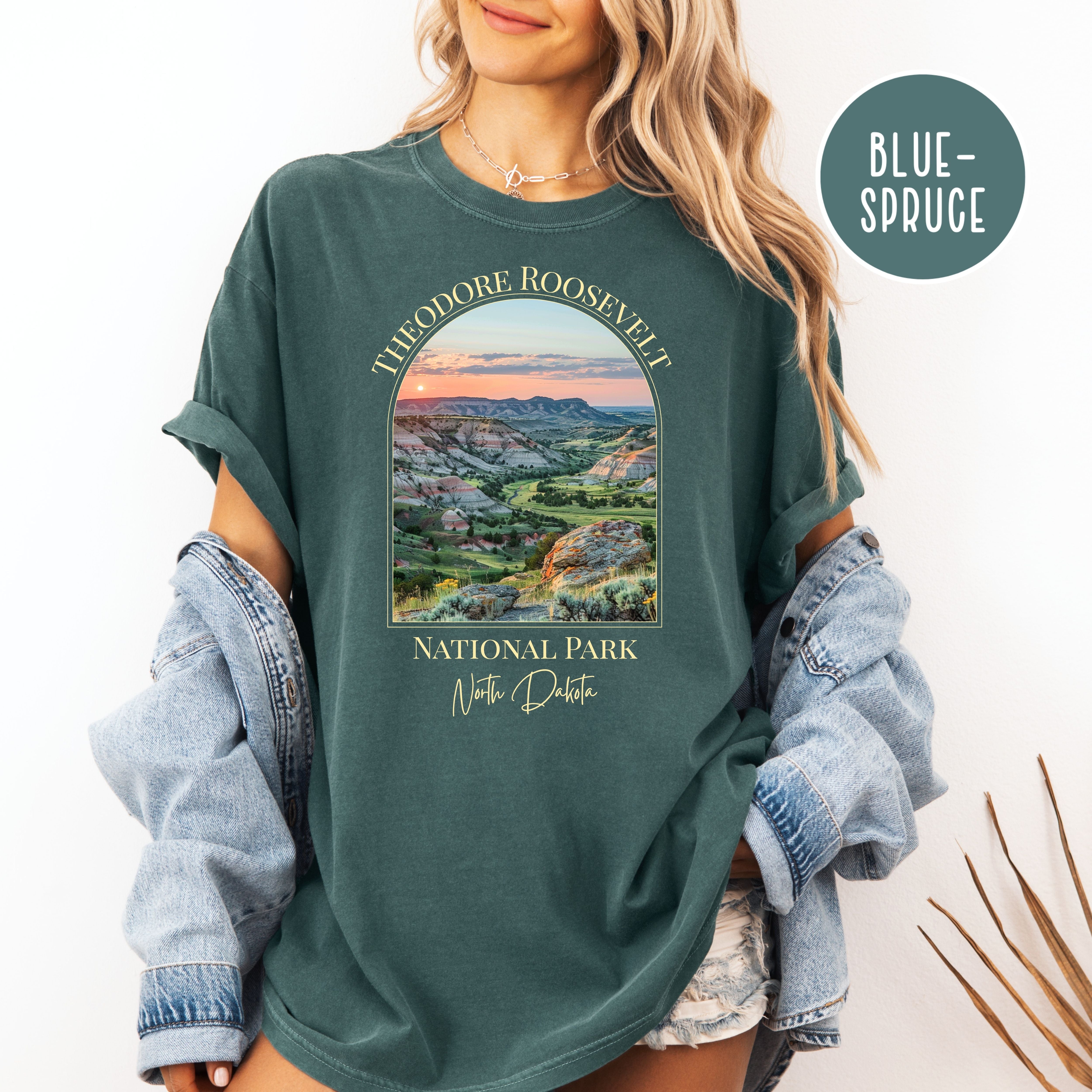 Theodore Roosevelt National Park North Dakota Comfort Colors Unisex Tee