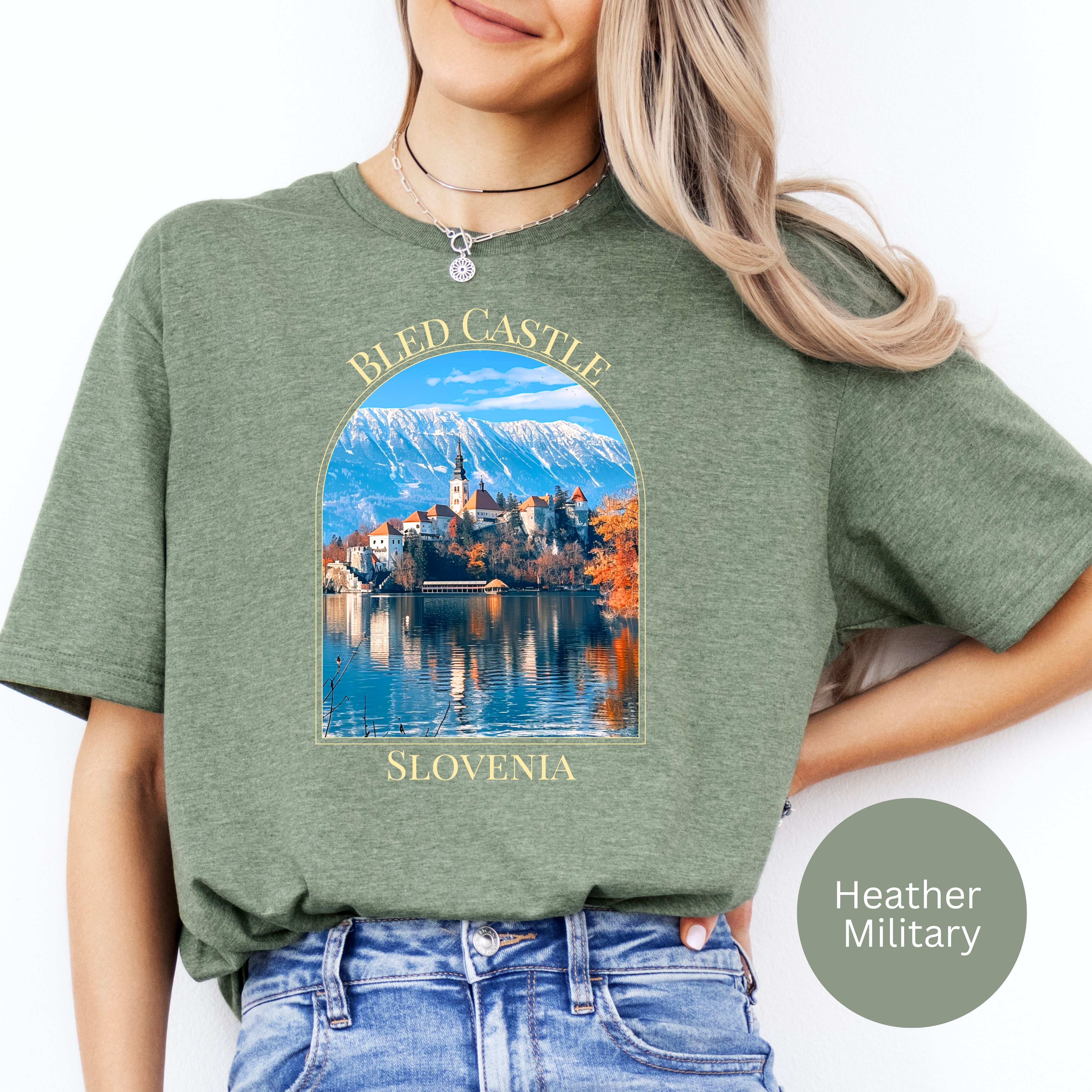 Bled Castle Slovenia Soft-Style Tee