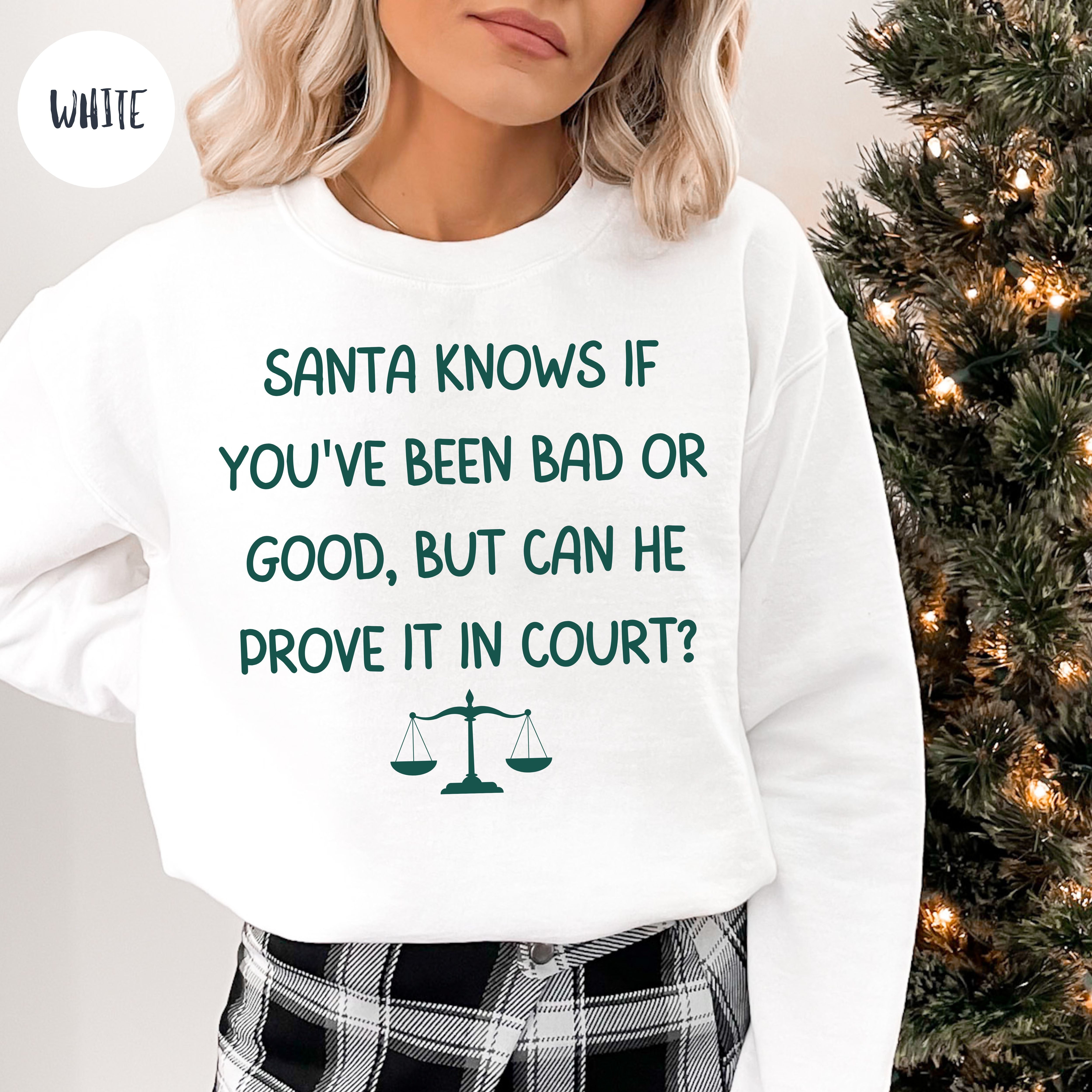 Funny Lawyer Christmas Sweatshirt Attorney Gift