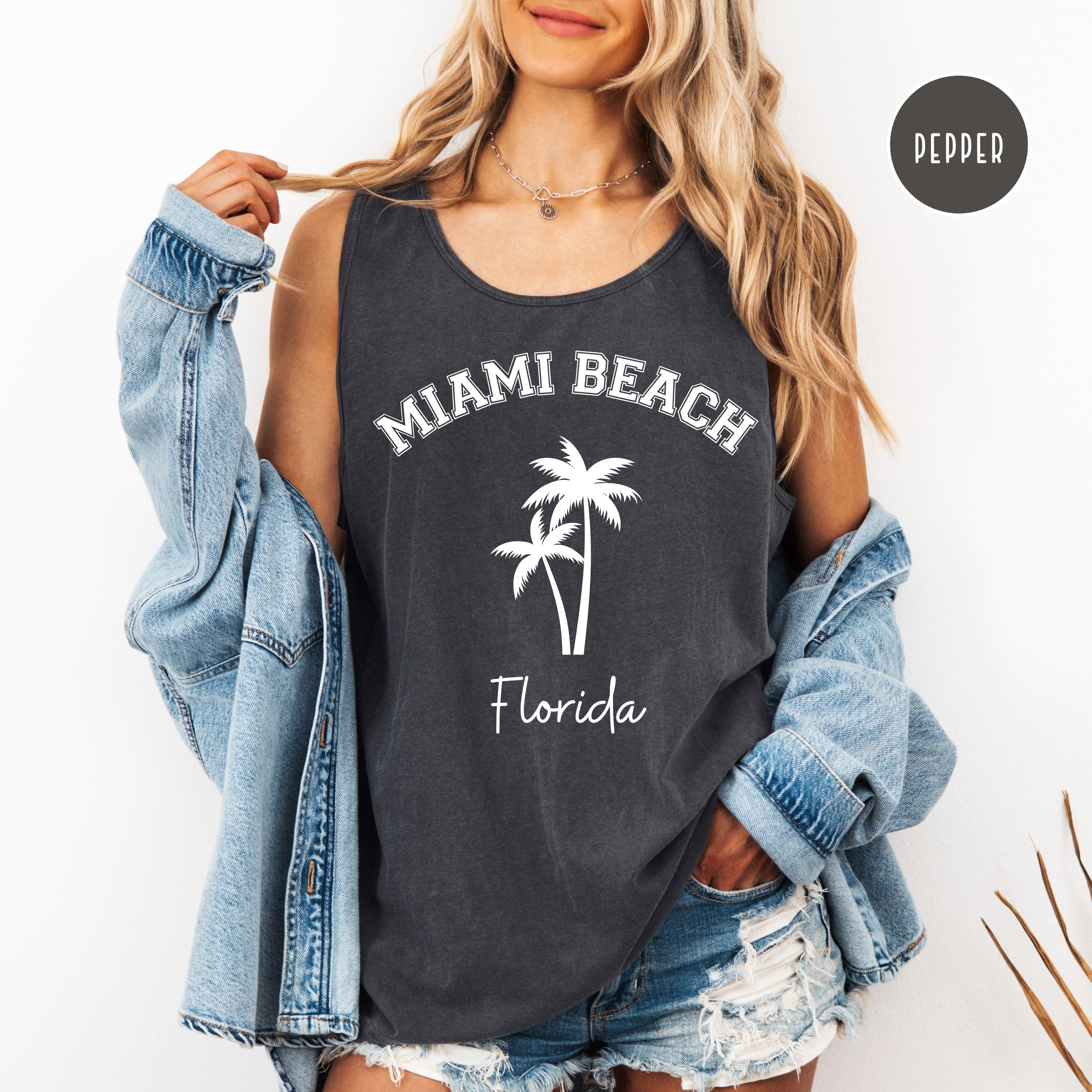Miami Beach Florida Comfort Colors Tank Top
