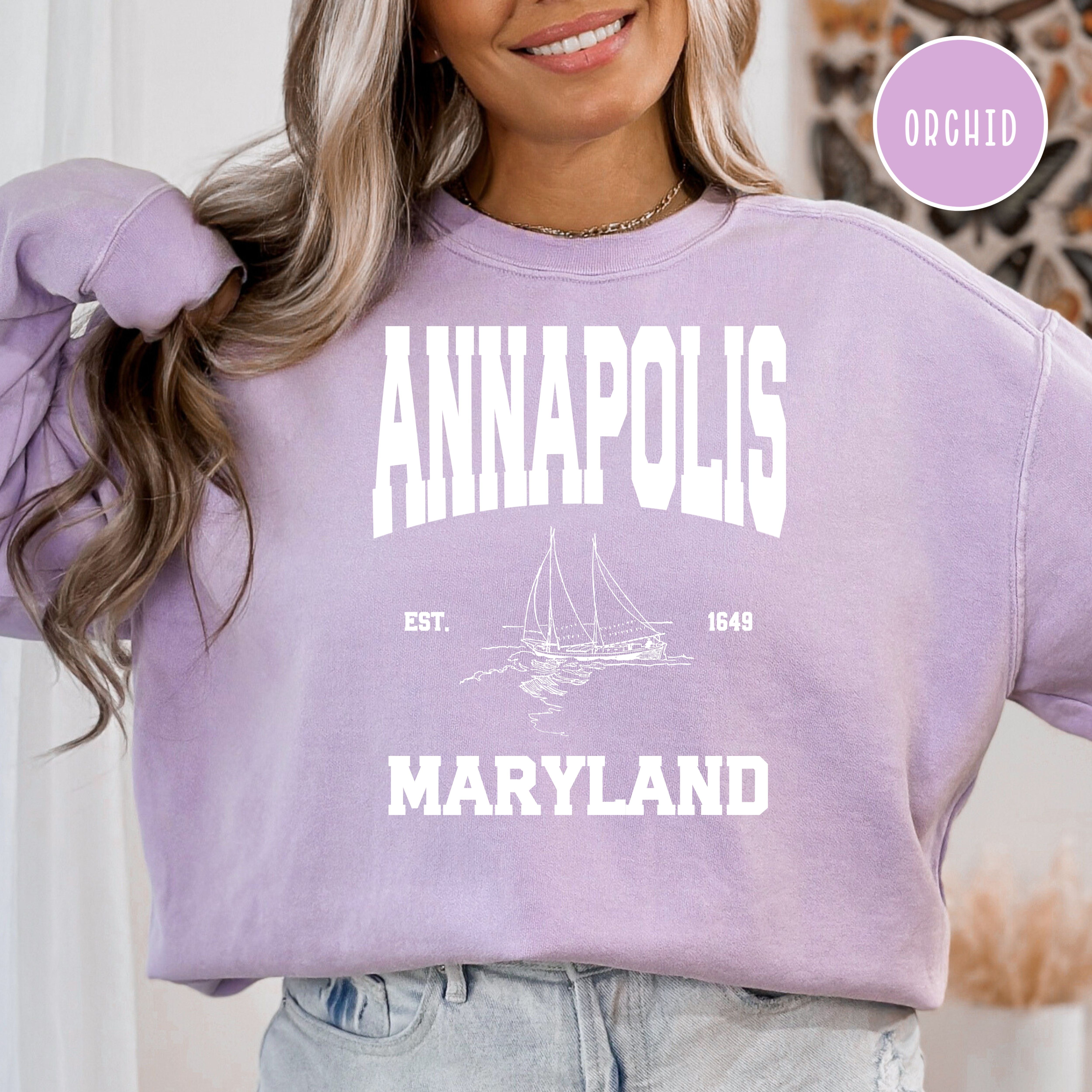 Annapolis Maryland Comfort Colors® Sweatshirt