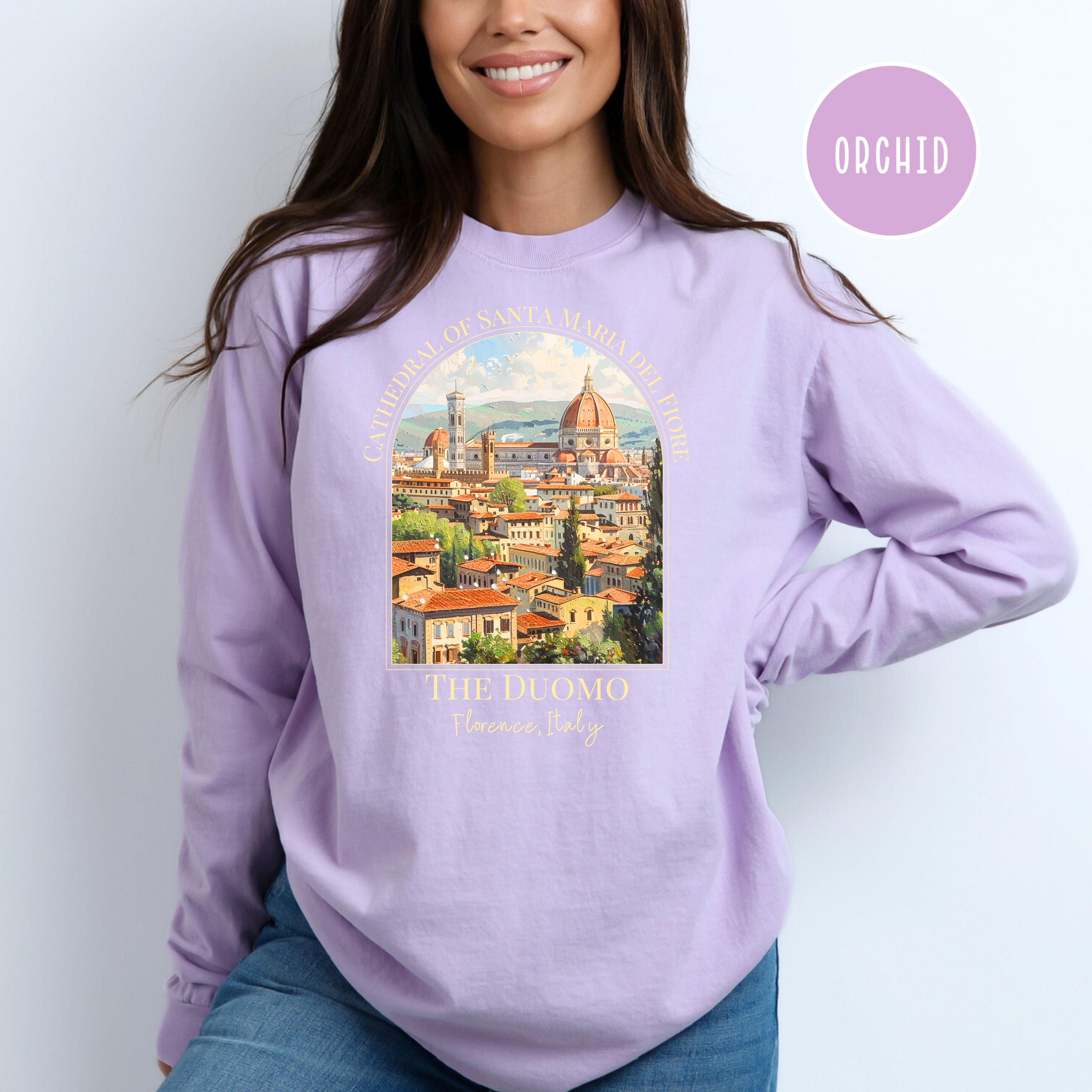 Duomo Florence Italy Comfort Colors® Long Sleeve Tee