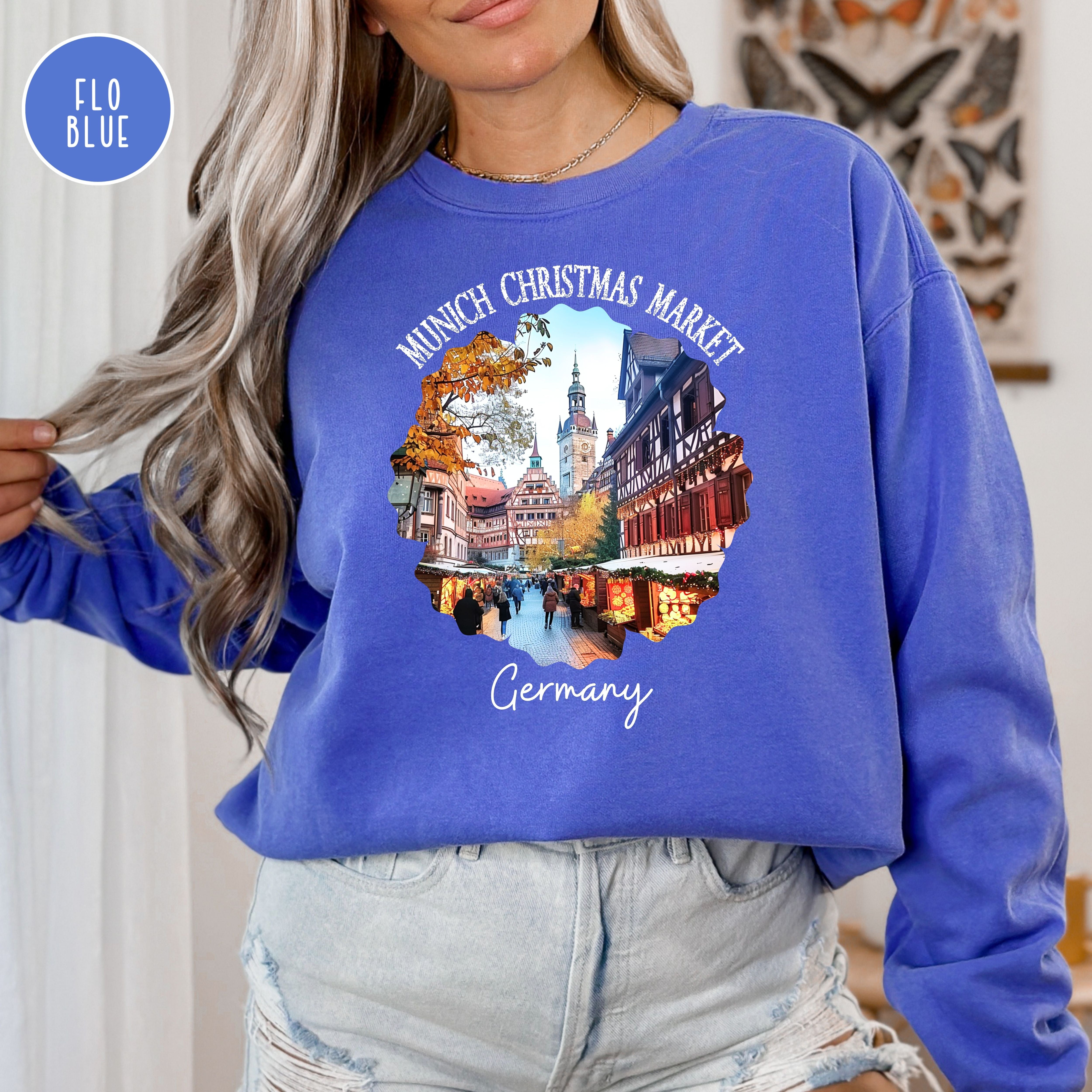 Munich Germany Christmas Market Comfort Colors® Sweatshirt