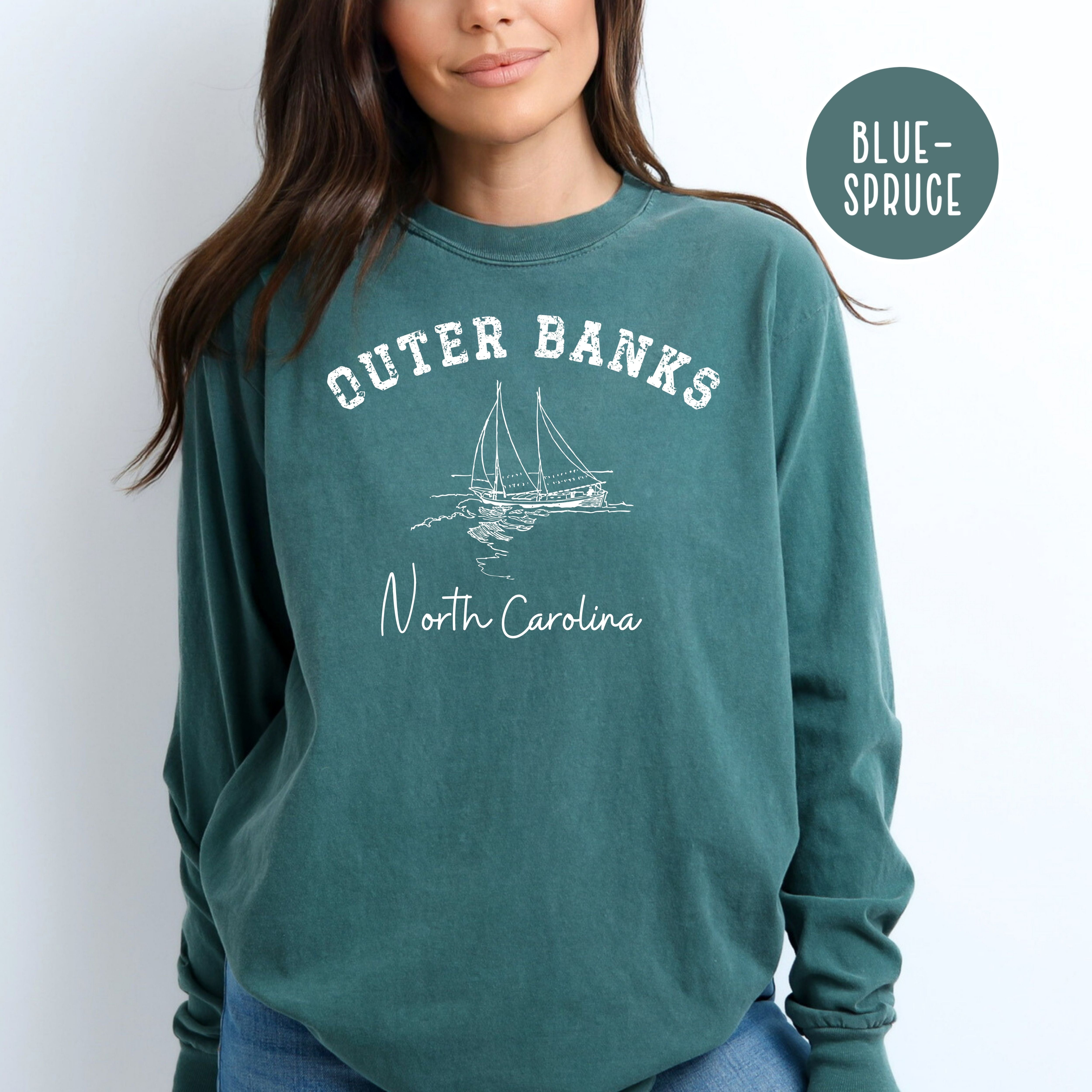 Outer Banks North Carolina Comfort Colors® Long Sleeve Unisex Tee