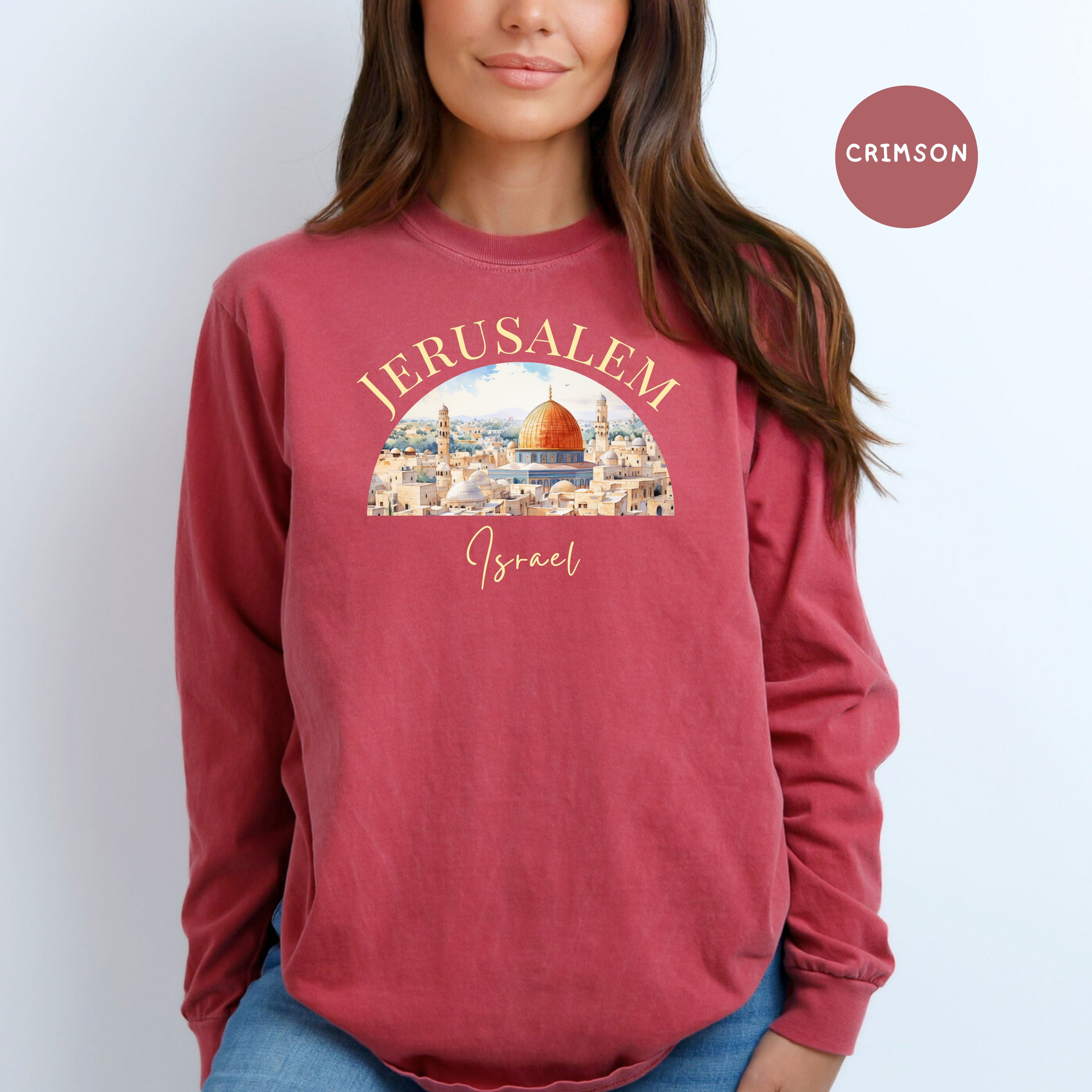 Jerusalem Comfort Colors® Long Sleeve Tee