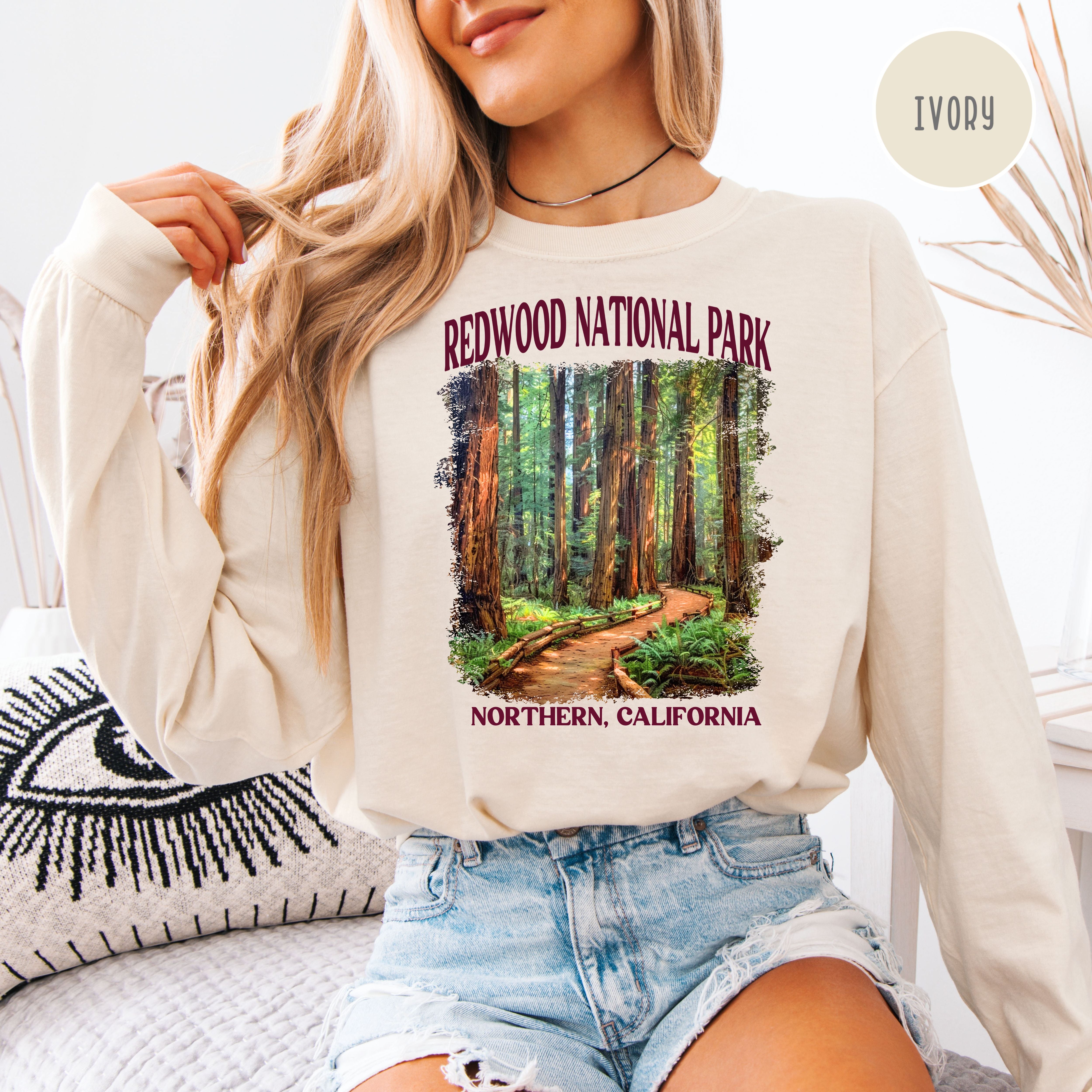Redwood National Park Long Sleeve Comfort Colors Tee Shirt