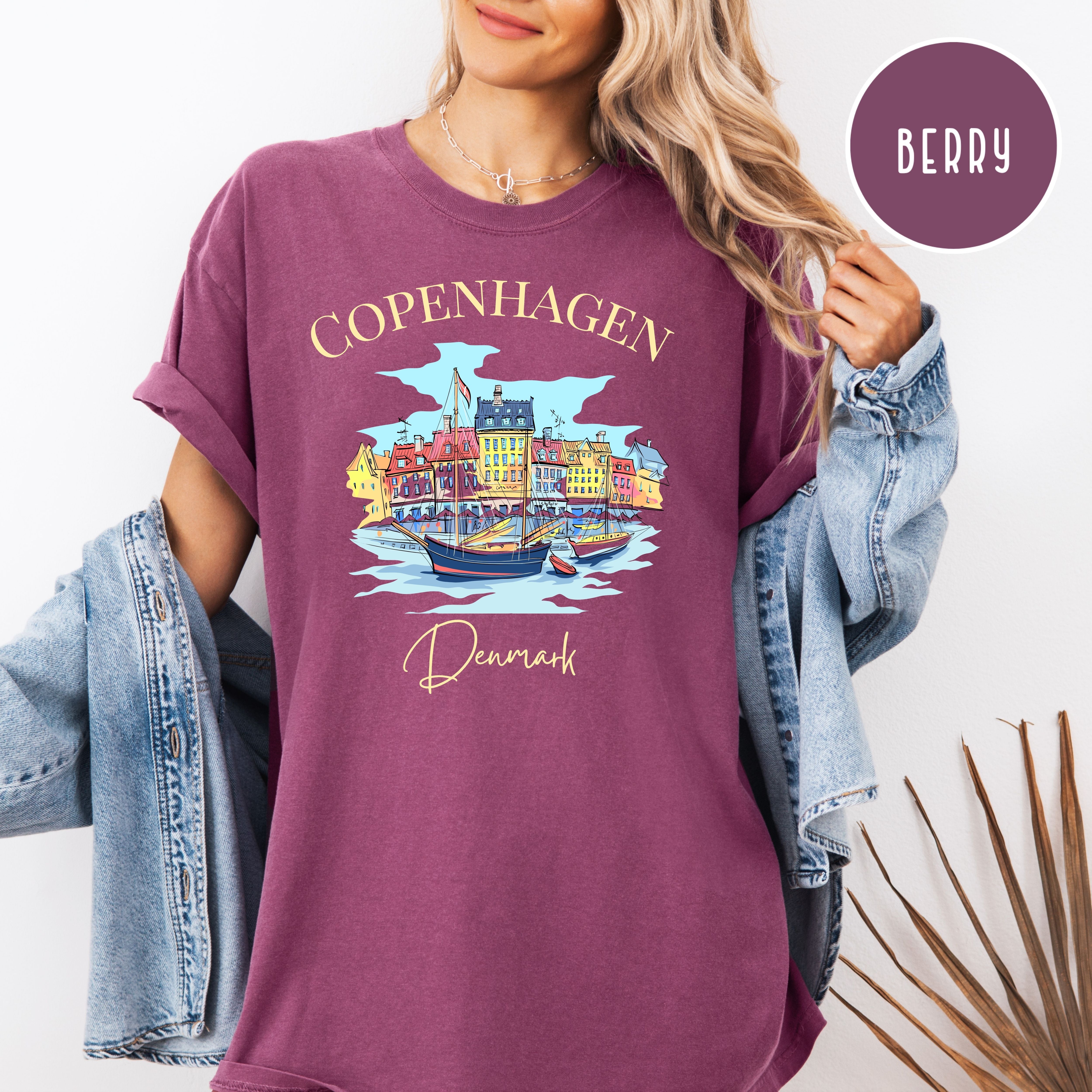 Copenhagen Denmark Comfort Colors Tee Shirt
