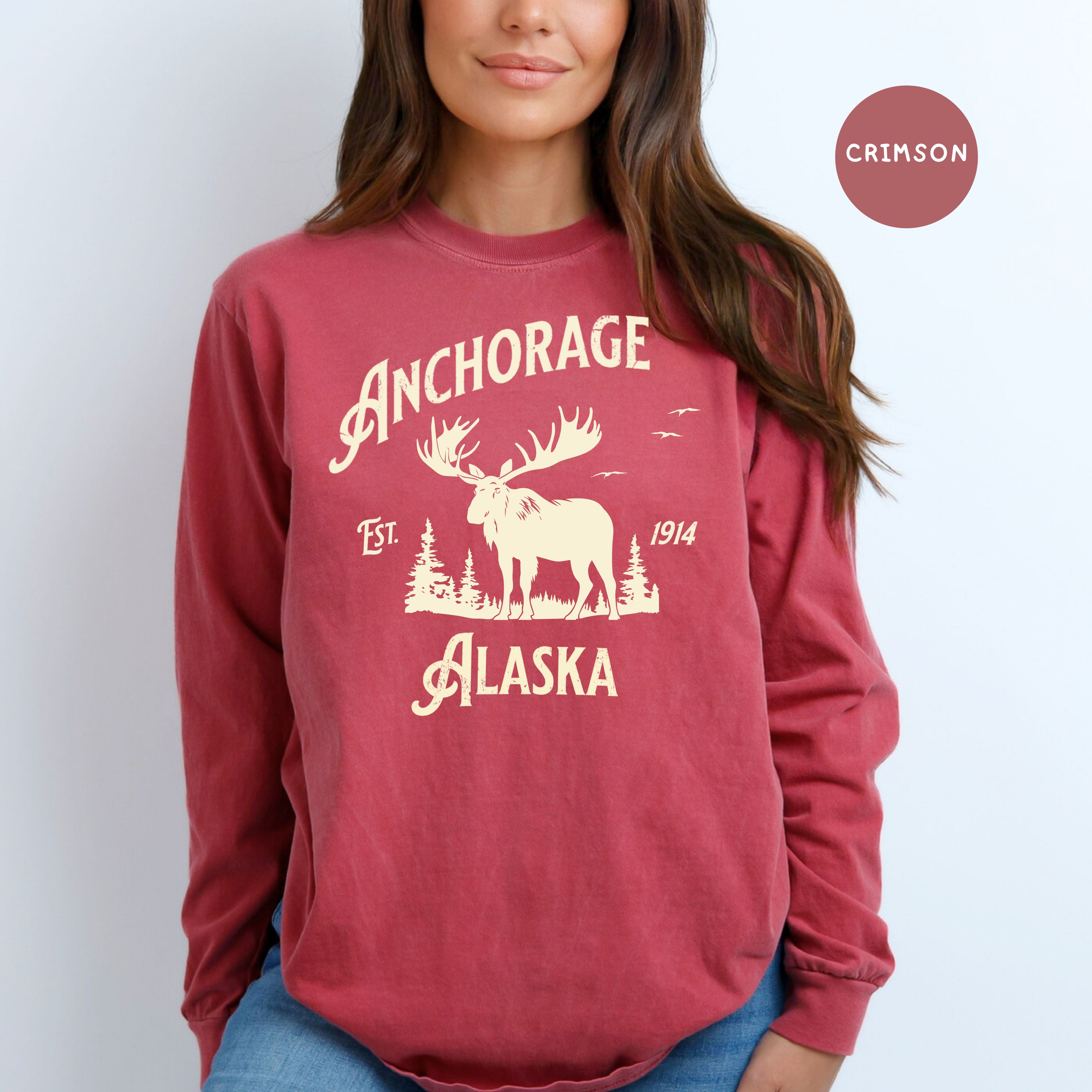 Anchorage Alaska Comfort Colors® Long Sleeve Tee