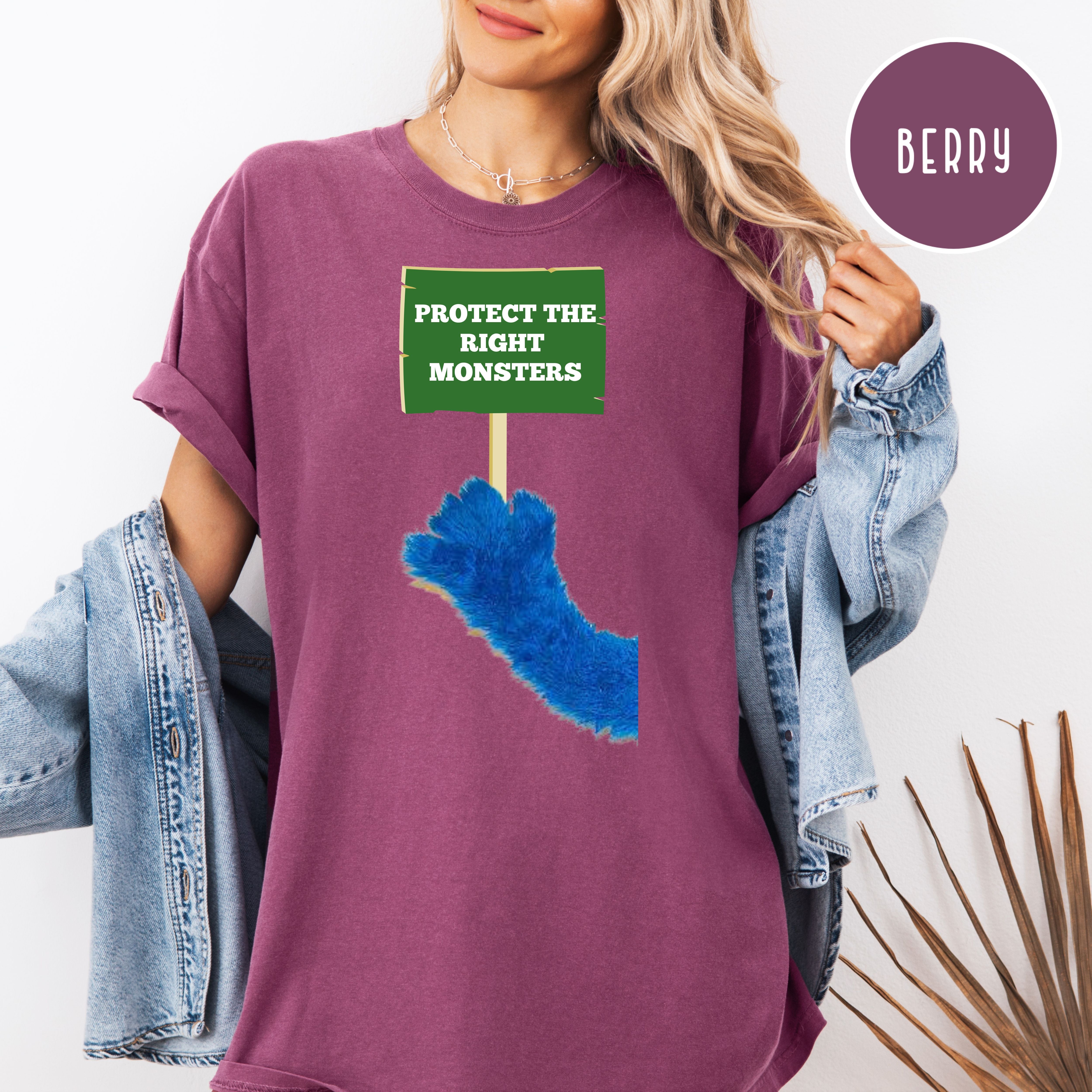 Protect The Right Monsters Comfort Colors Save PBS Protest Shirt