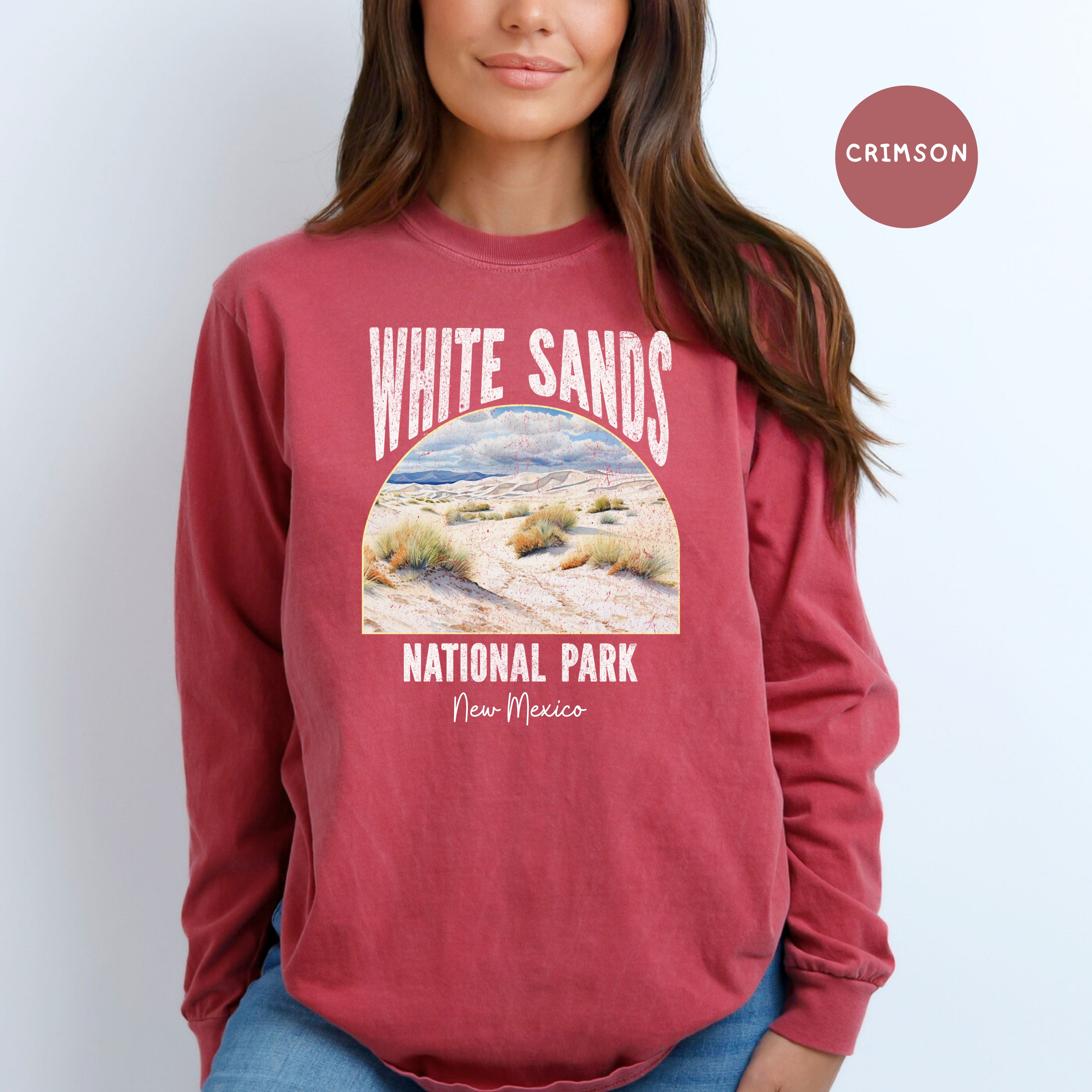 White Sands National Park New Mexico Comfort Colors® Long Sleeve Tee