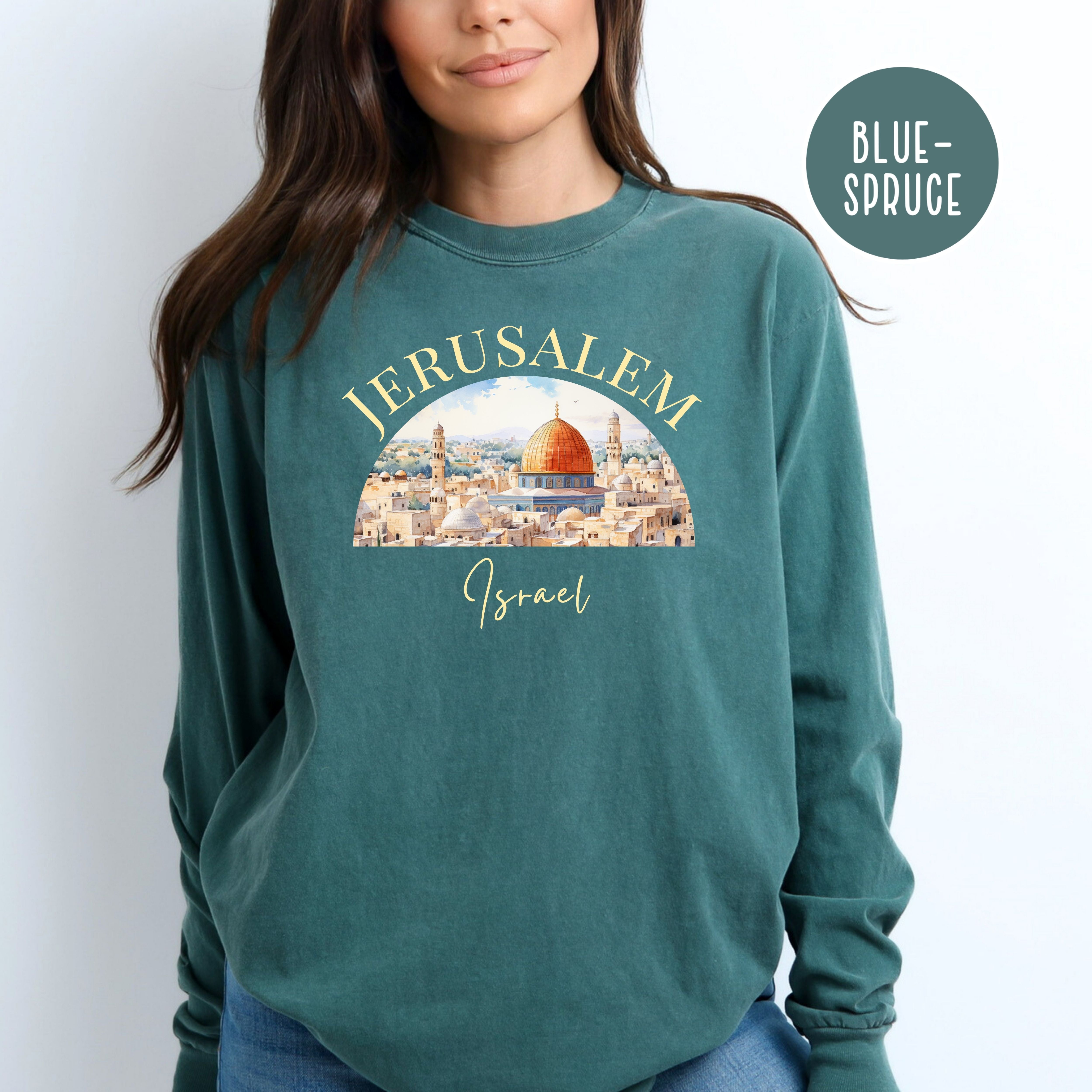Jerusalem Comfort Colors® Long Sleeve Tee