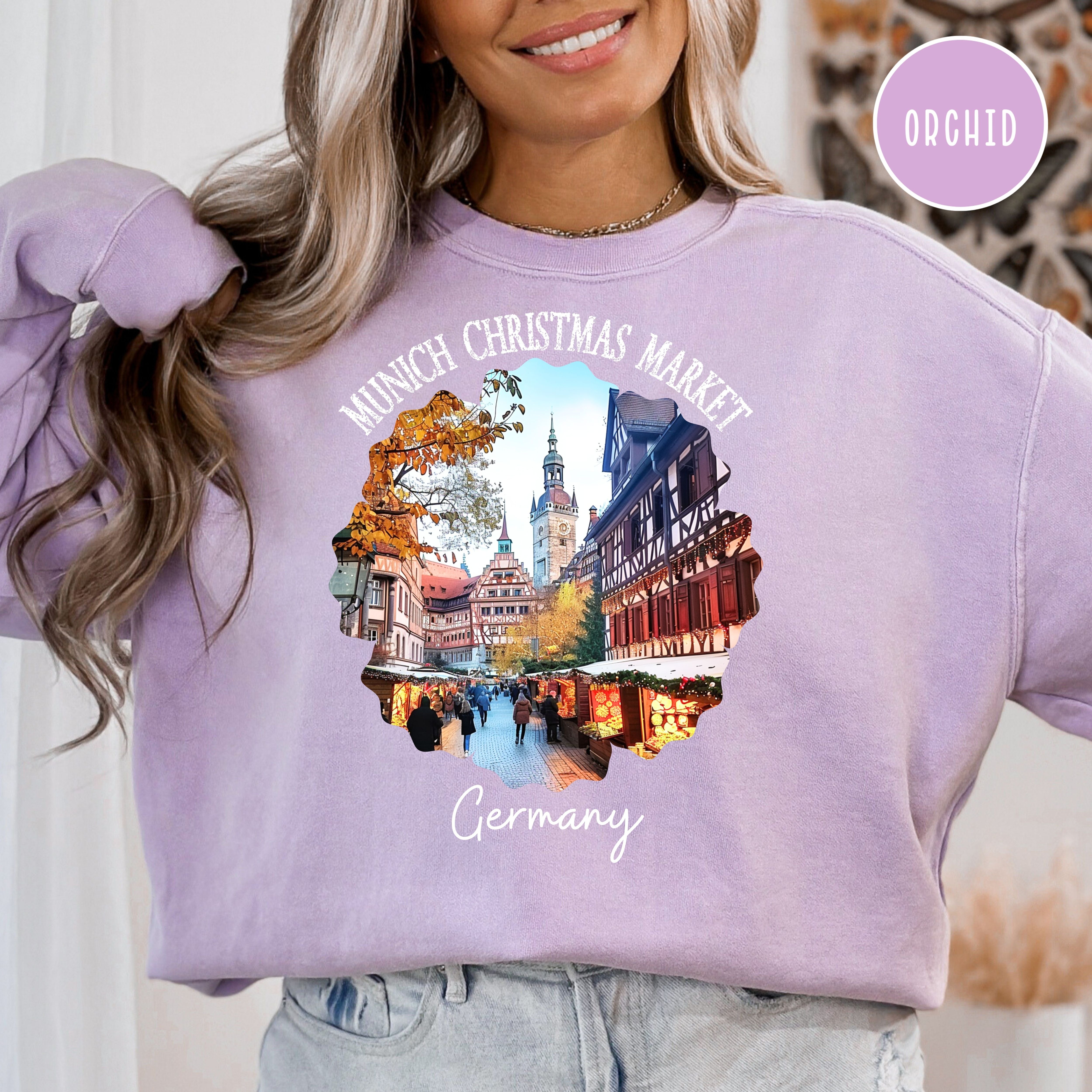 Munich Germany Christmas Market Comfort Colors® Sweatshirt